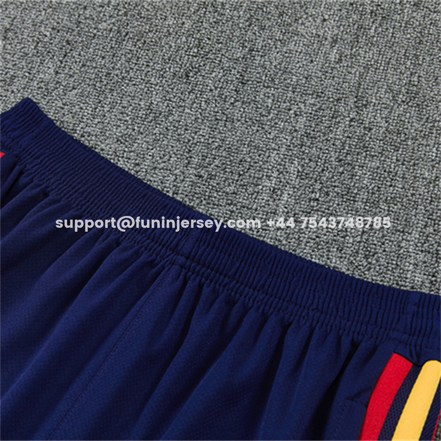 Funinjersey-Spain 2026 Kids Short-Sleeve Training Set - Royal Blue And Yellow Top & Royal Blue Shorts