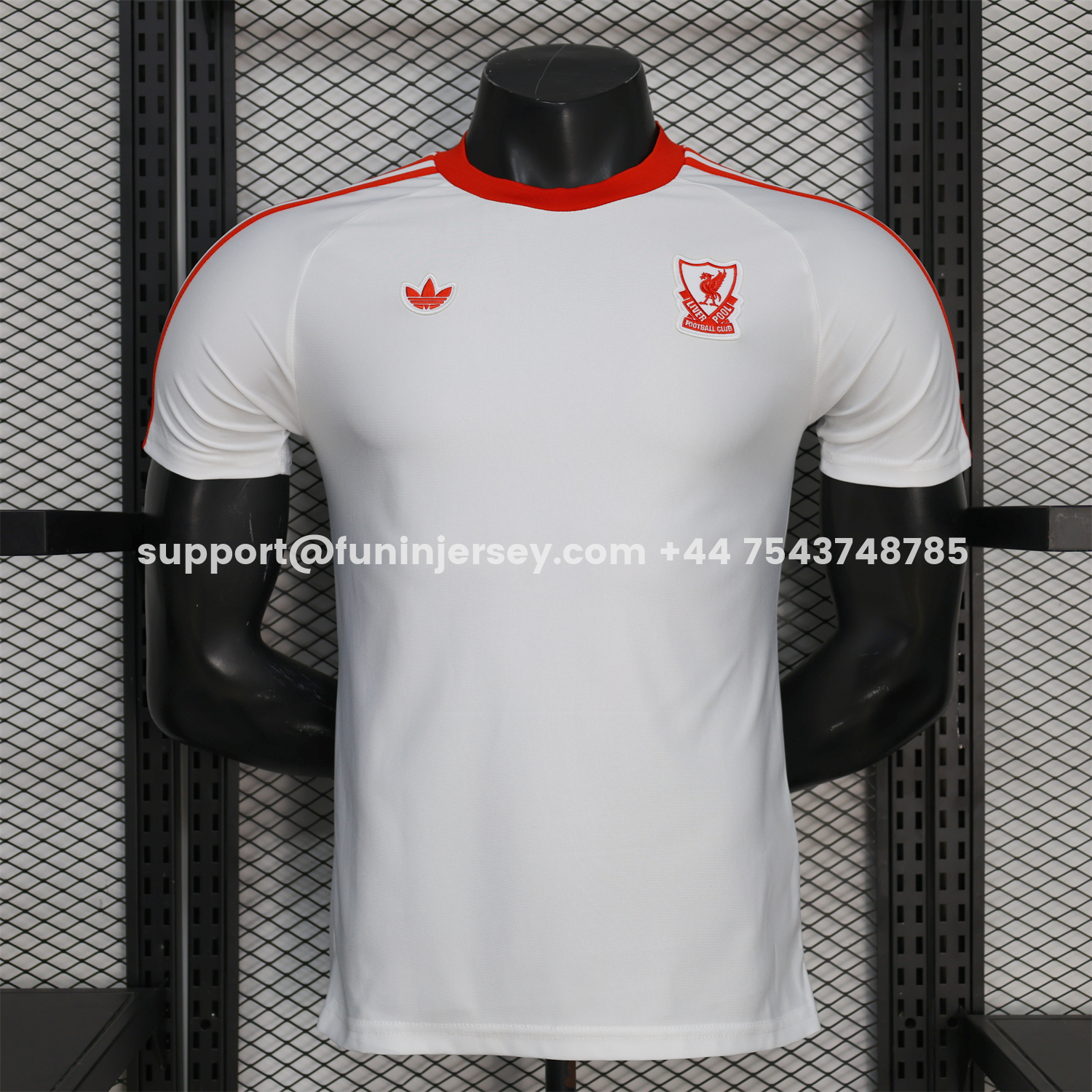 Funinjersey-Liver.pool 25-26 Terrace Icon Retro Casual Style White Jersey - Player Version