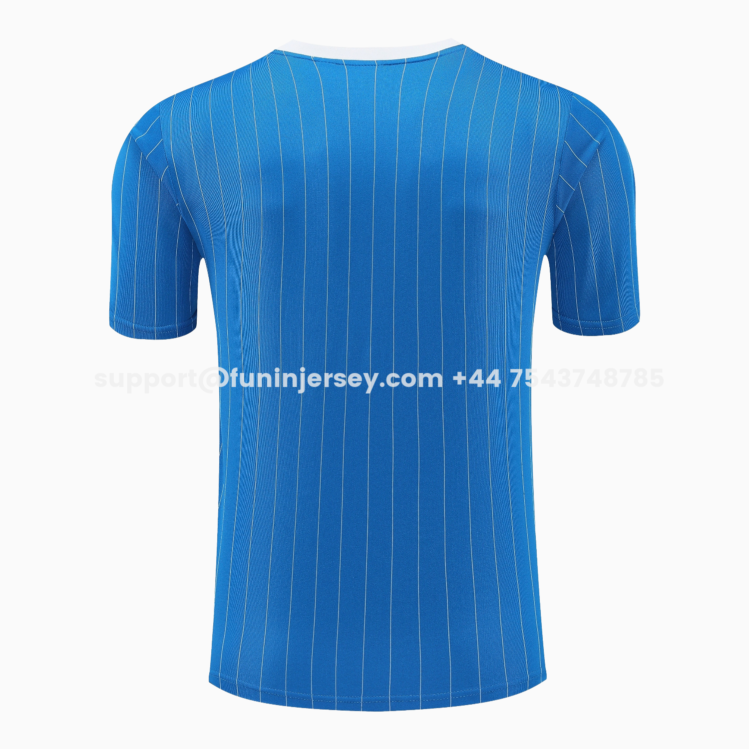 Funinjersey-Real Madrid 25-26 Short-Sleeve Training Set - Blue Vest & Blue Shorts