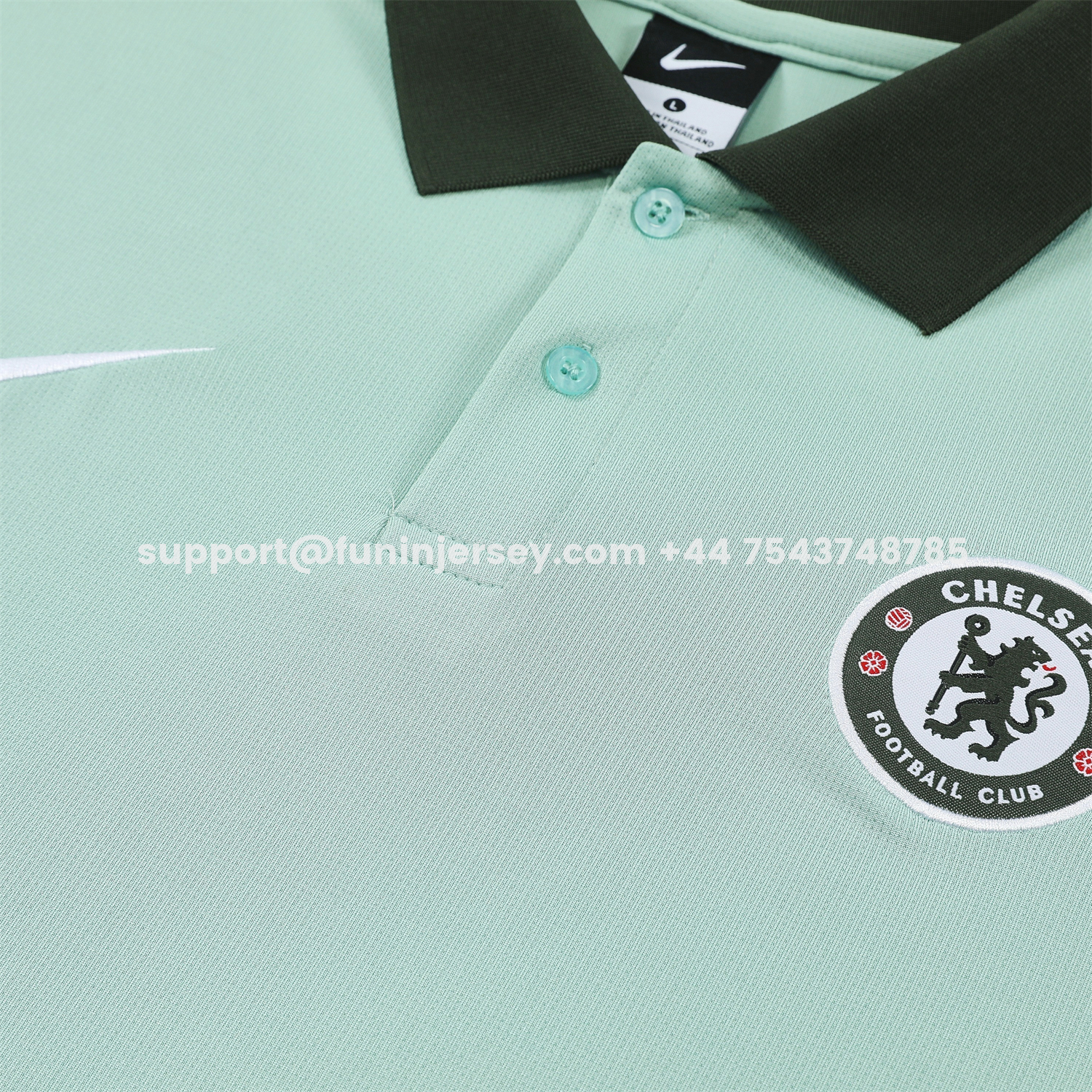 Funinjersey-C.H.E.L.S.E.A 25-26 POLO Short-Sleeve Training Set - Light Green Top and Dark Green Pants