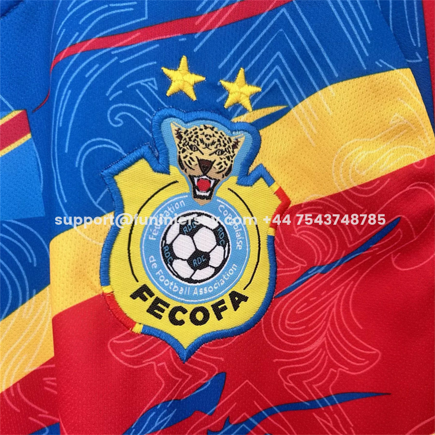 Funinjersey-Congo 2026 Blue And Red Special Jersey - Fans Version
