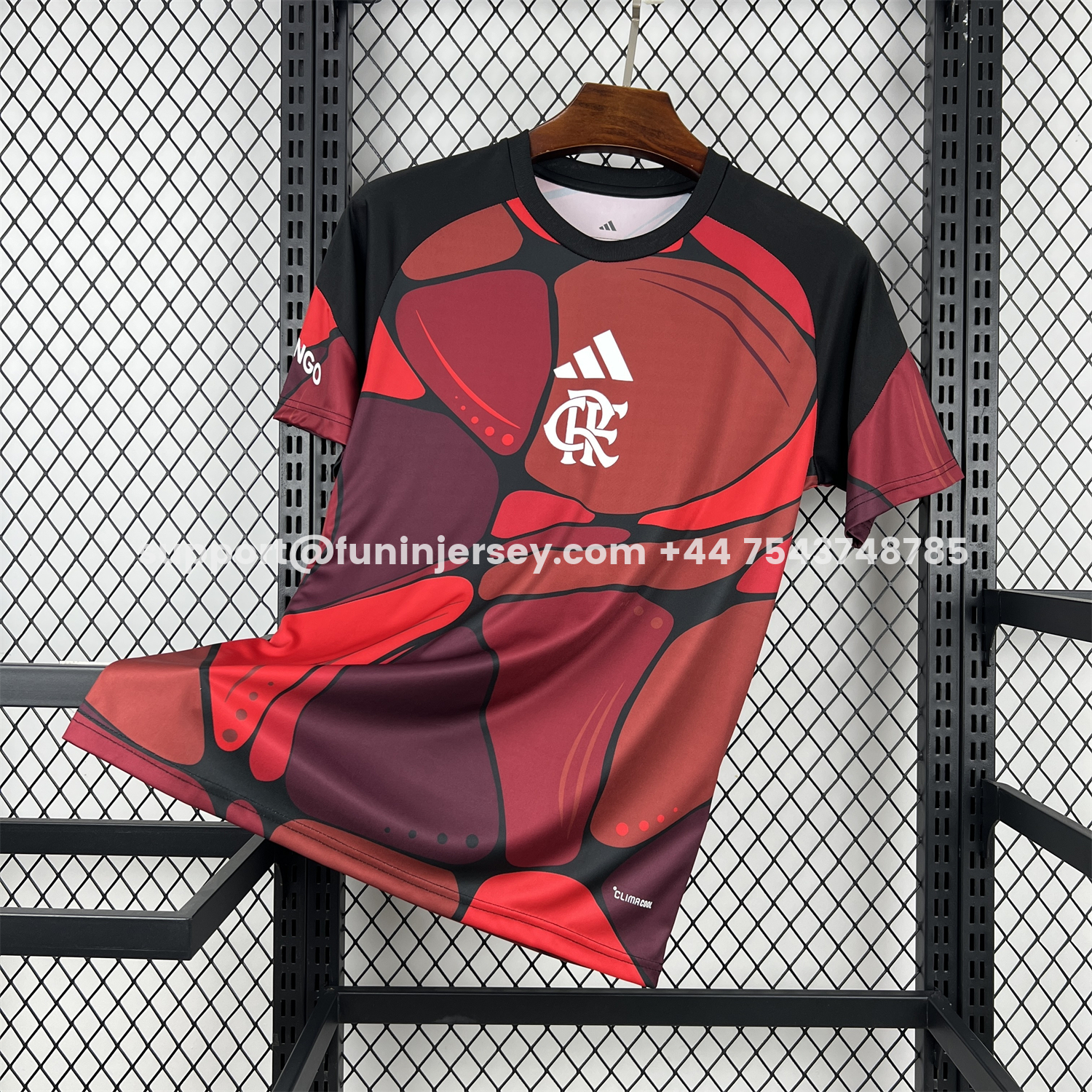 Funinjersey-Flamengo 26-27 Red Pre-Match Jersey - Fans Version