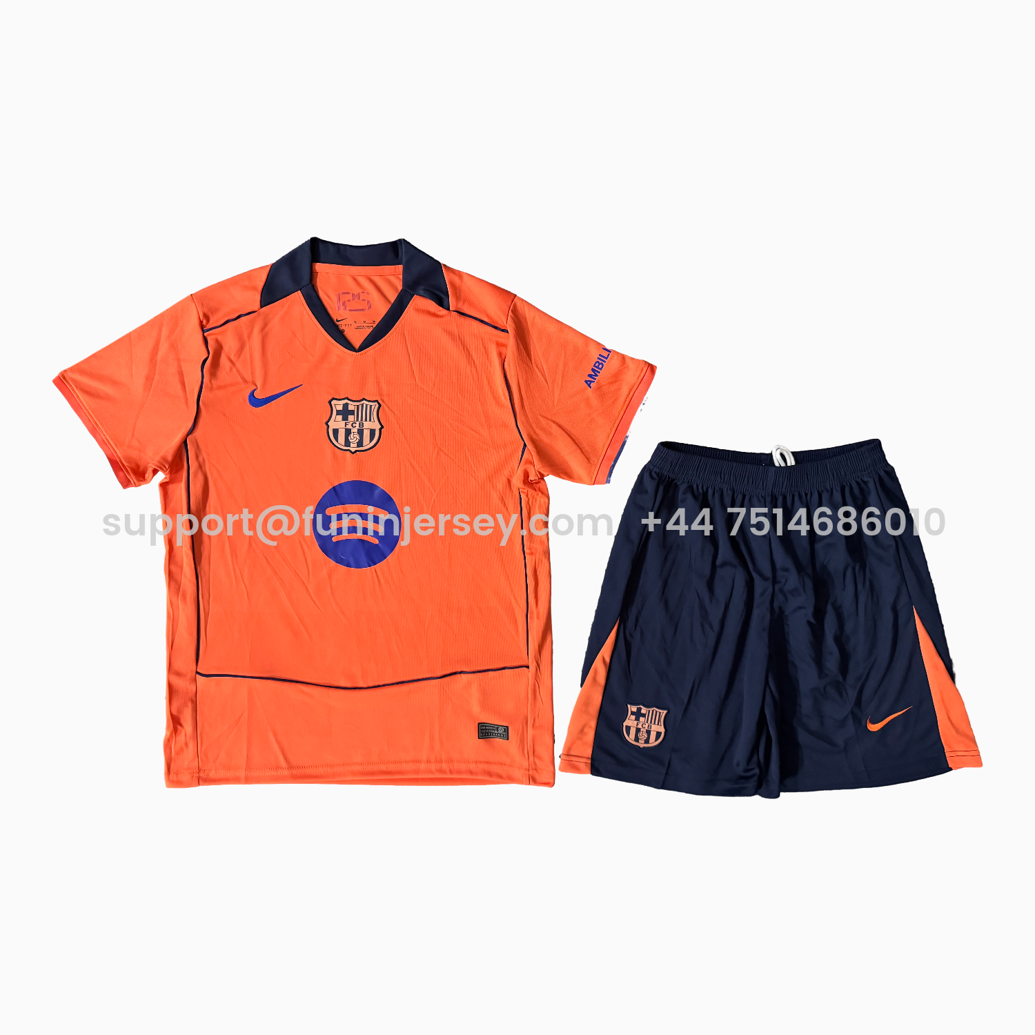 Funinjersey-Barcelona 25-26 Third Men's Adult Jersey Set - Fans Version