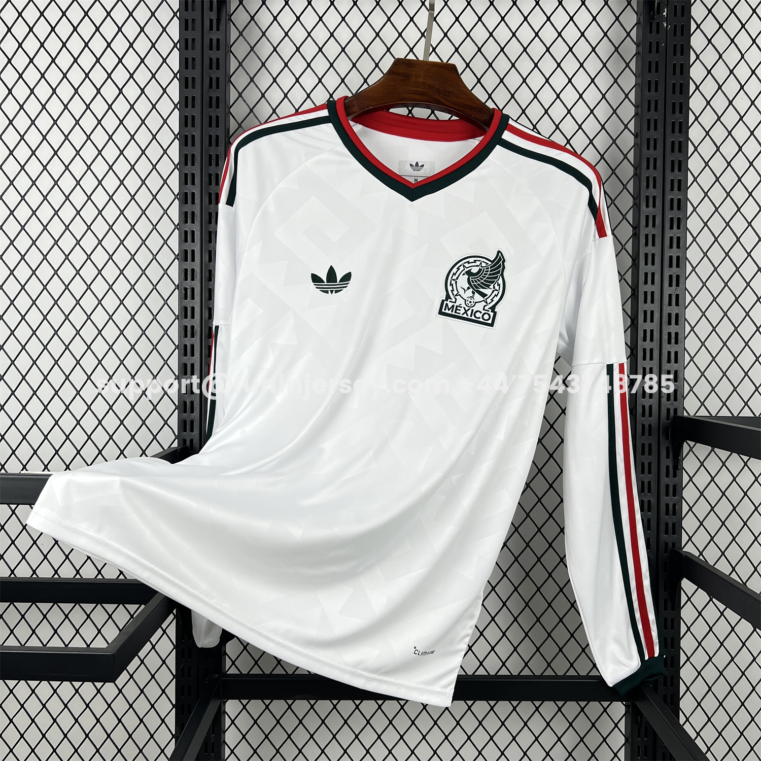 Funinjersey-Mexico 2026 Away Long Sleeves Jersey - Fans Version