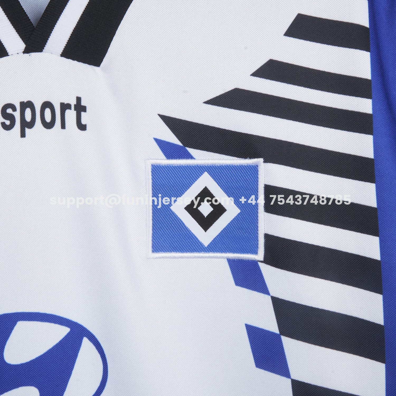 Funinjersey-Retro Hamburger SV 1996-97 Away Blue Jersey