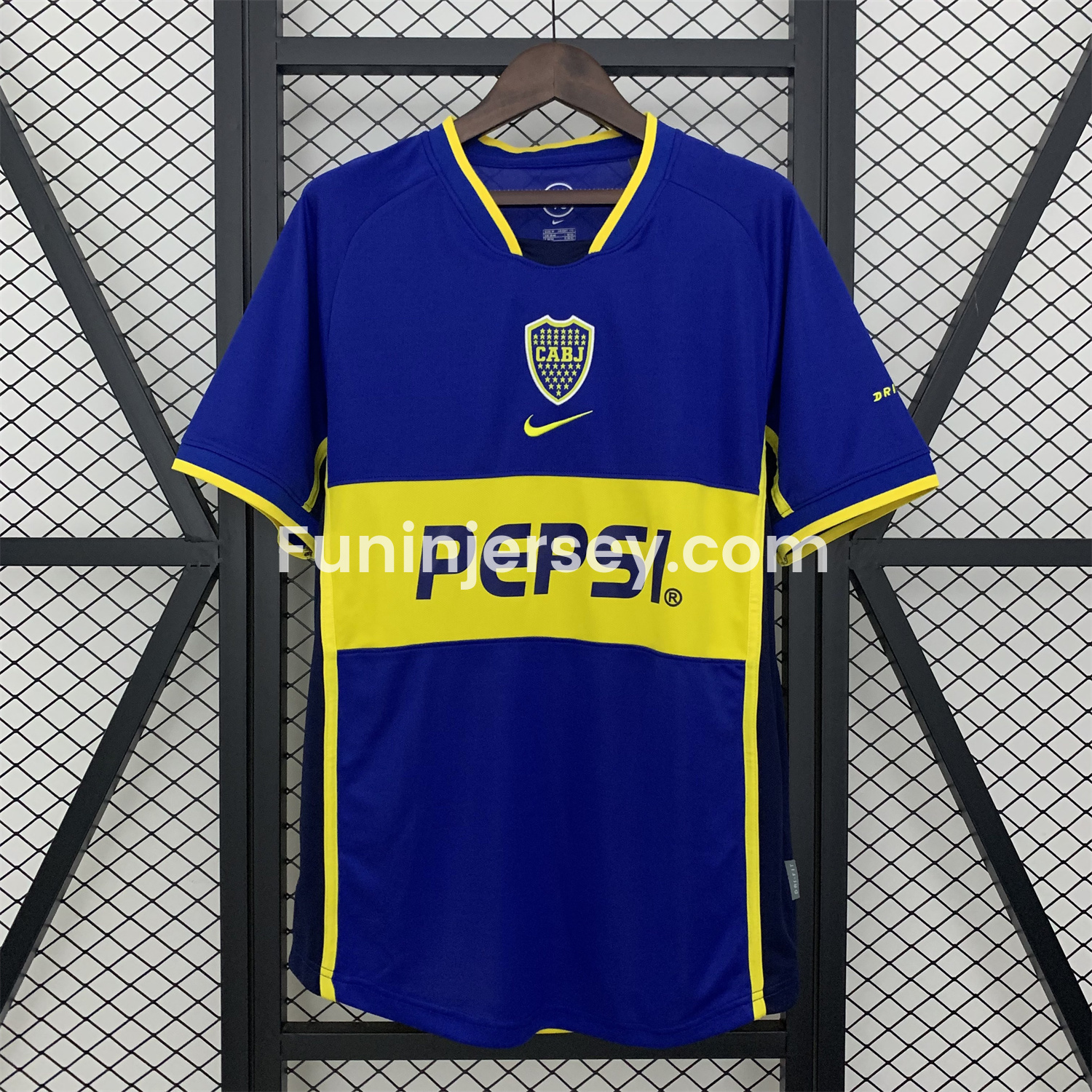 Funinjersey-Retro Boca Juniors 2002-03 Home Jersey