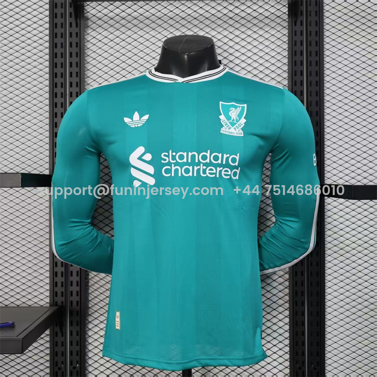 Funinjersey-Liver.pool 25-26 Third Green Long Sleeves Jersey - Player Version