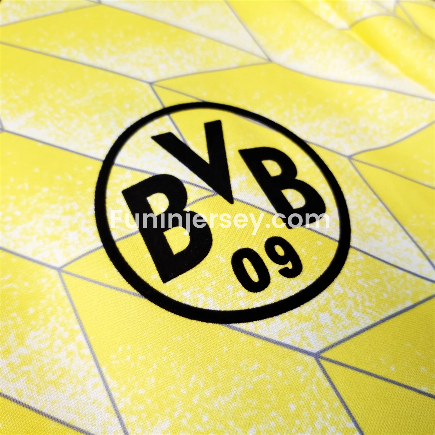 Funinjersey-Retro Dortmund 1988-89 Home Jersey