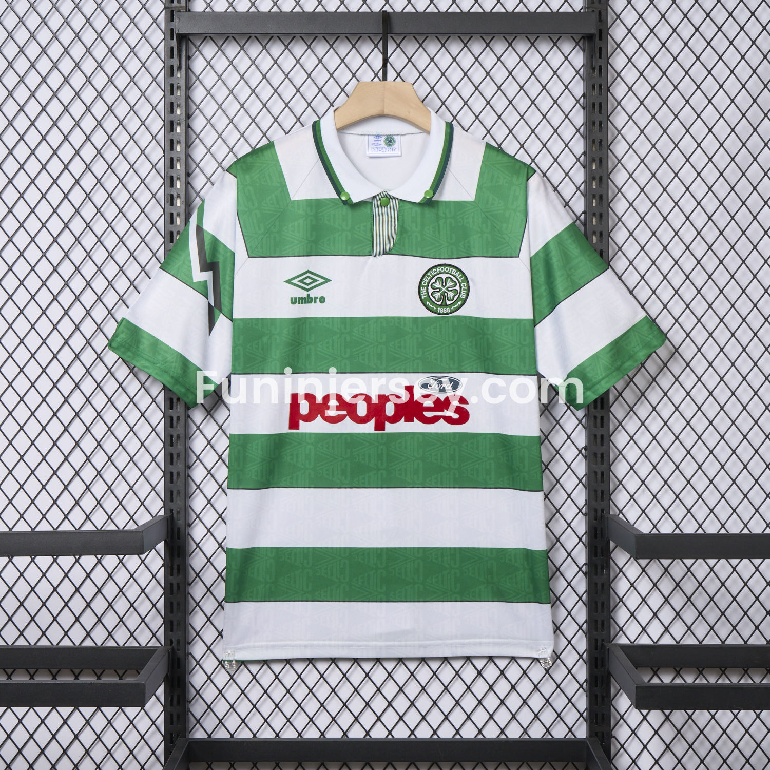 Funinjersey-Retro Celtic 1991-92 Home Jersey
