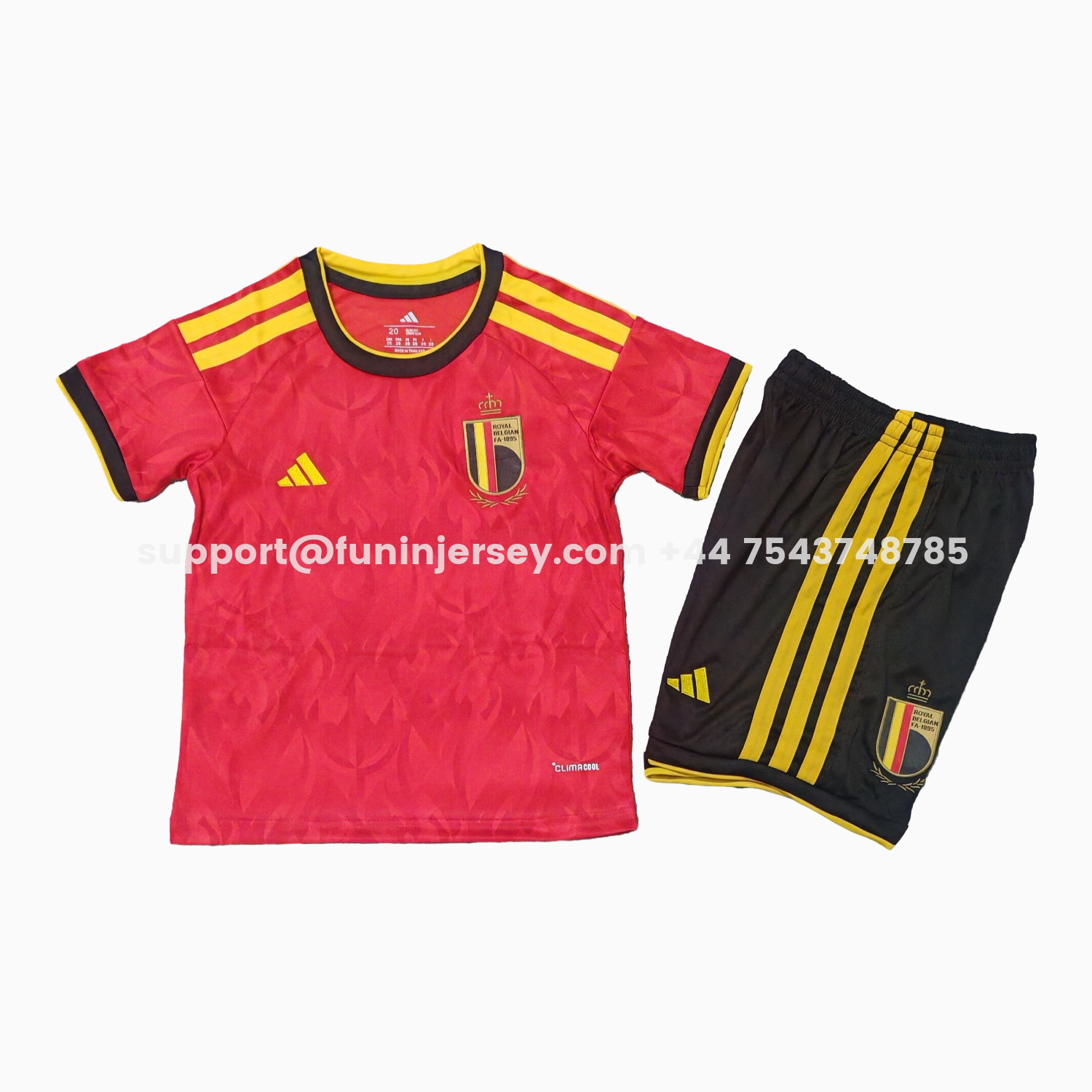 Funinjersey-Belgium 2026 Home Kids Kit