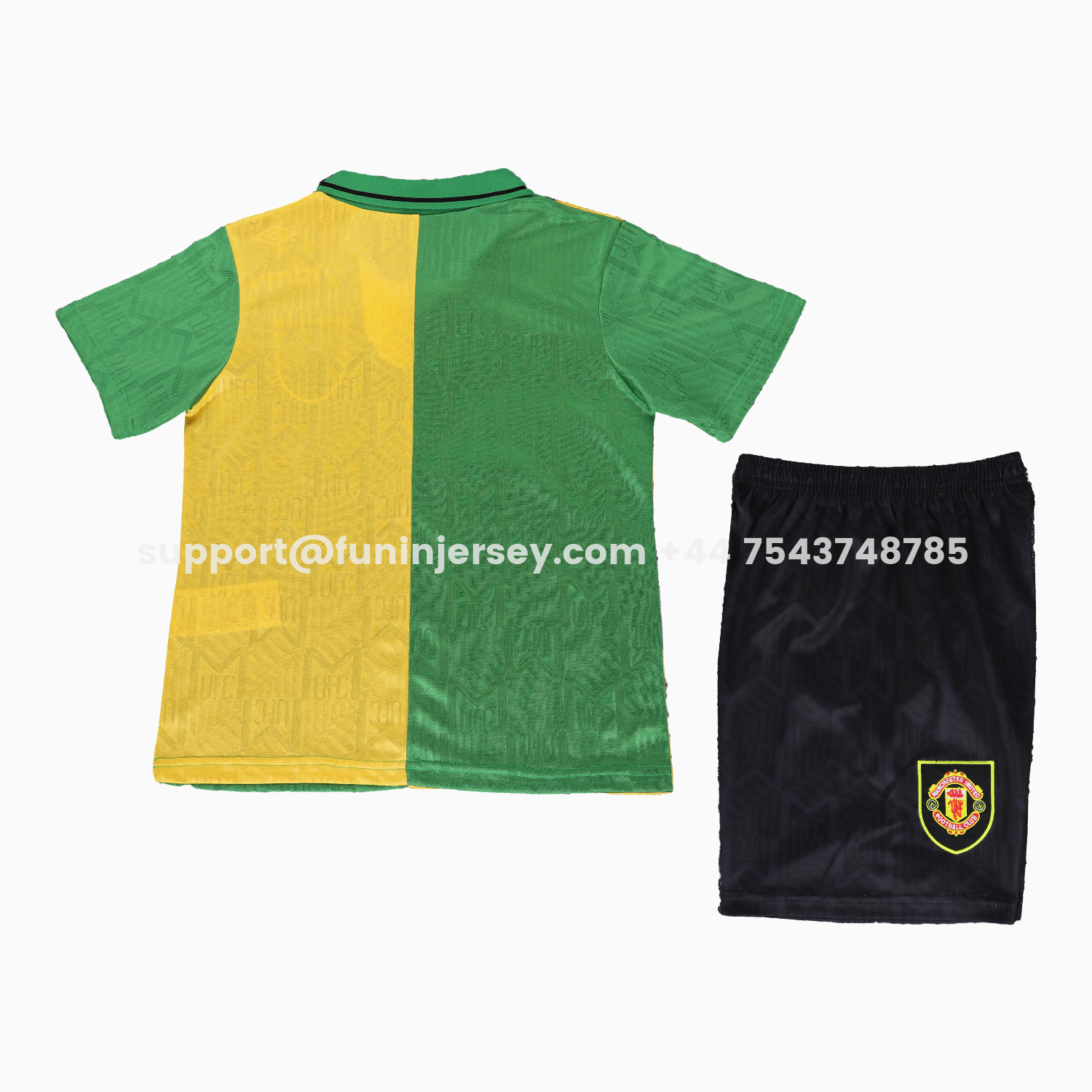 Funinjersey-Retro Manchester United 92-94 Away Kids Kit