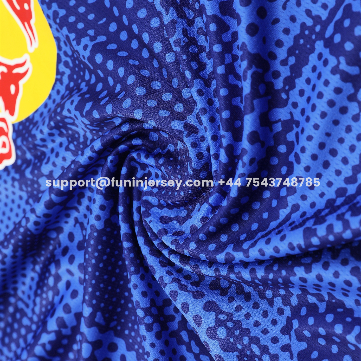 Funinjersey-RB Leipzig 25-26 Vest Training Set - Blue With Red Top & Dark Blue Pants