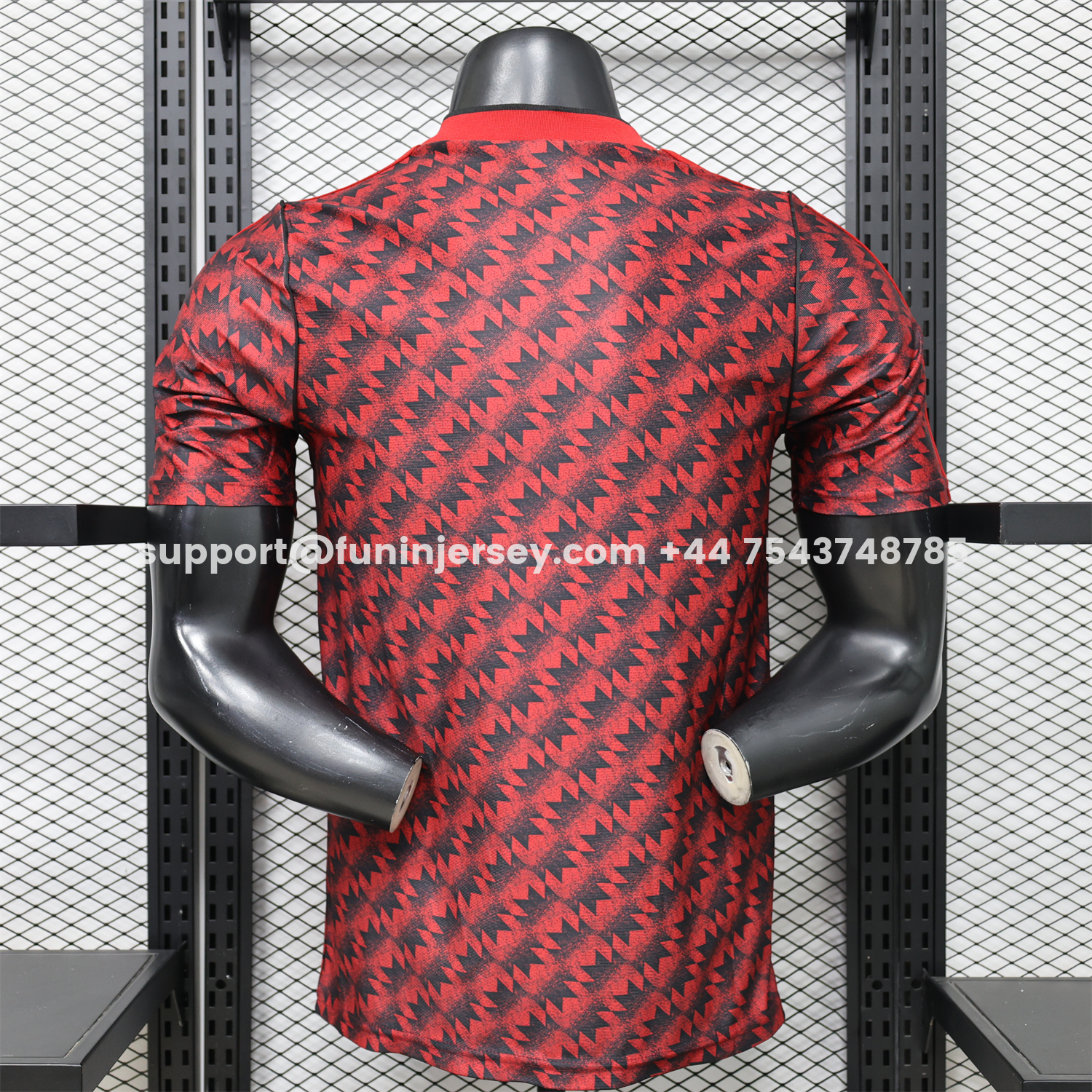Funinjersey-Manchester United 26-27 Terrace Icon Retro Casual Style Red Jersey - Player Version