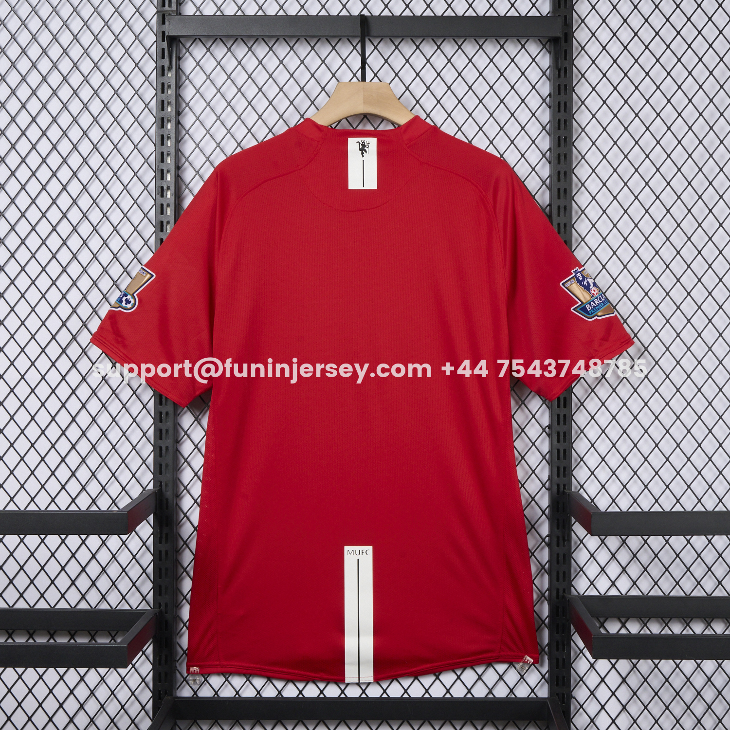Funinjersey-Retro Manchester United 2007-09 Home Jersey