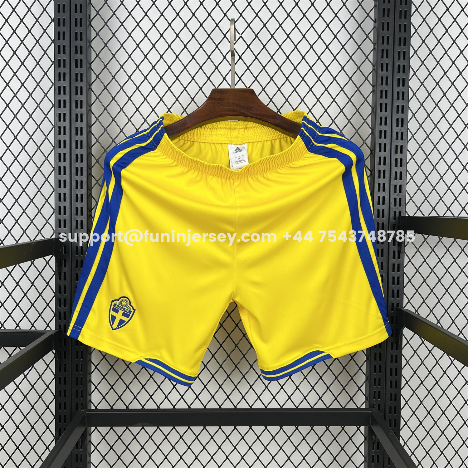 Funinjersey-Sweden 2026 Yellow Shorts - Fans Version