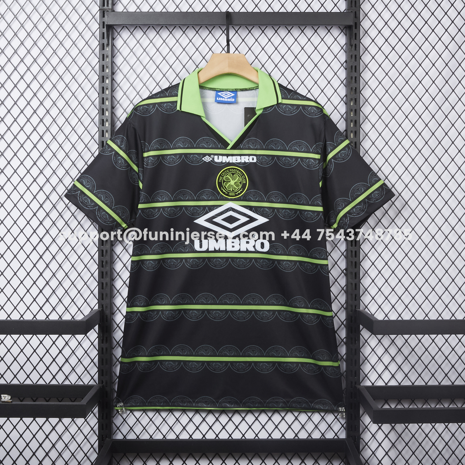 Funinjersey-Retro Celtic 1998-99 Away Jersey