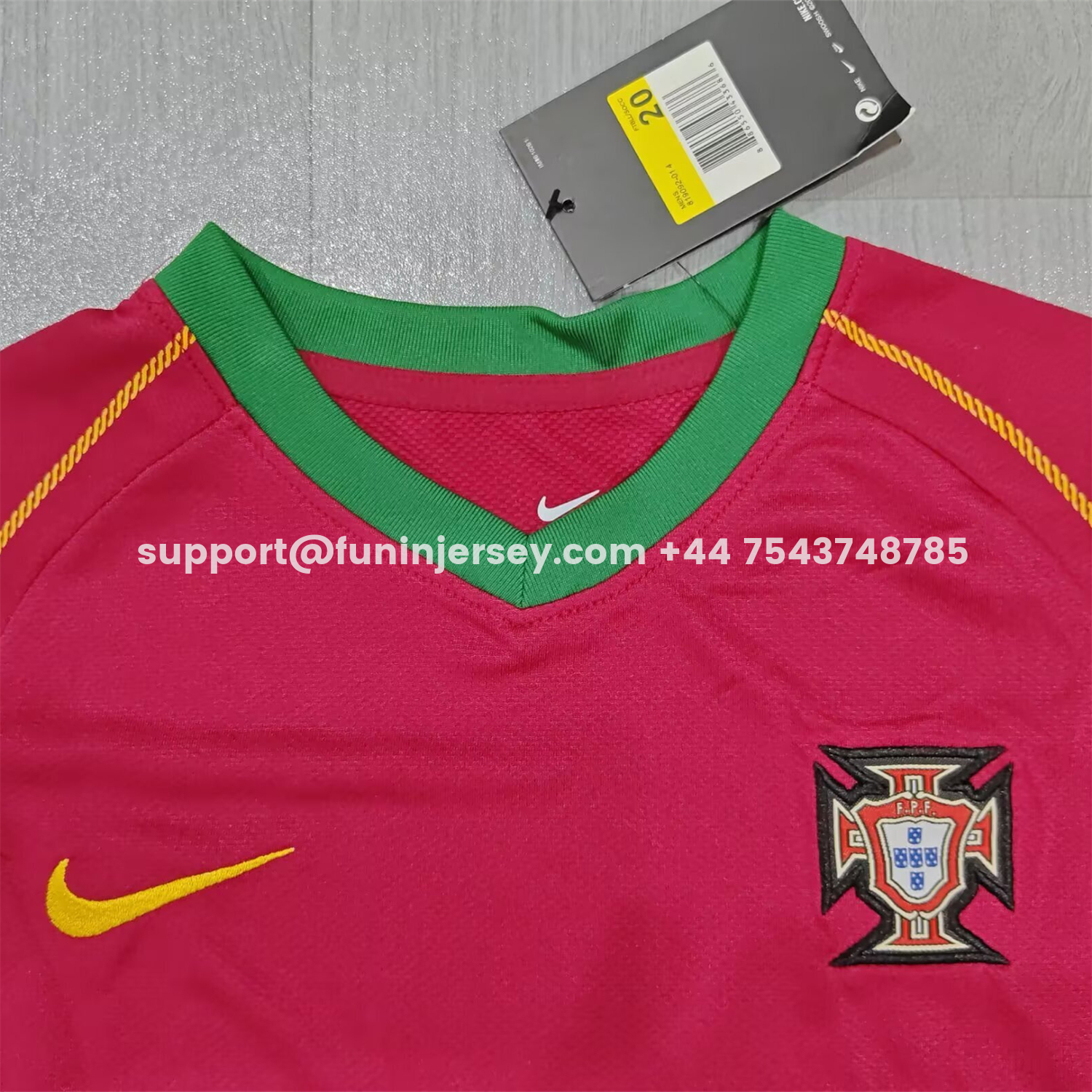 Funinjersey-Retro Portugal 2006 Home Kids Kit