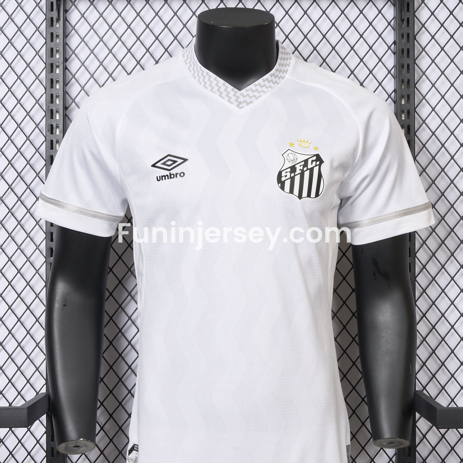 Funinjersey-Santos 2025-26 Home Unsponsored Jersey - Player Version