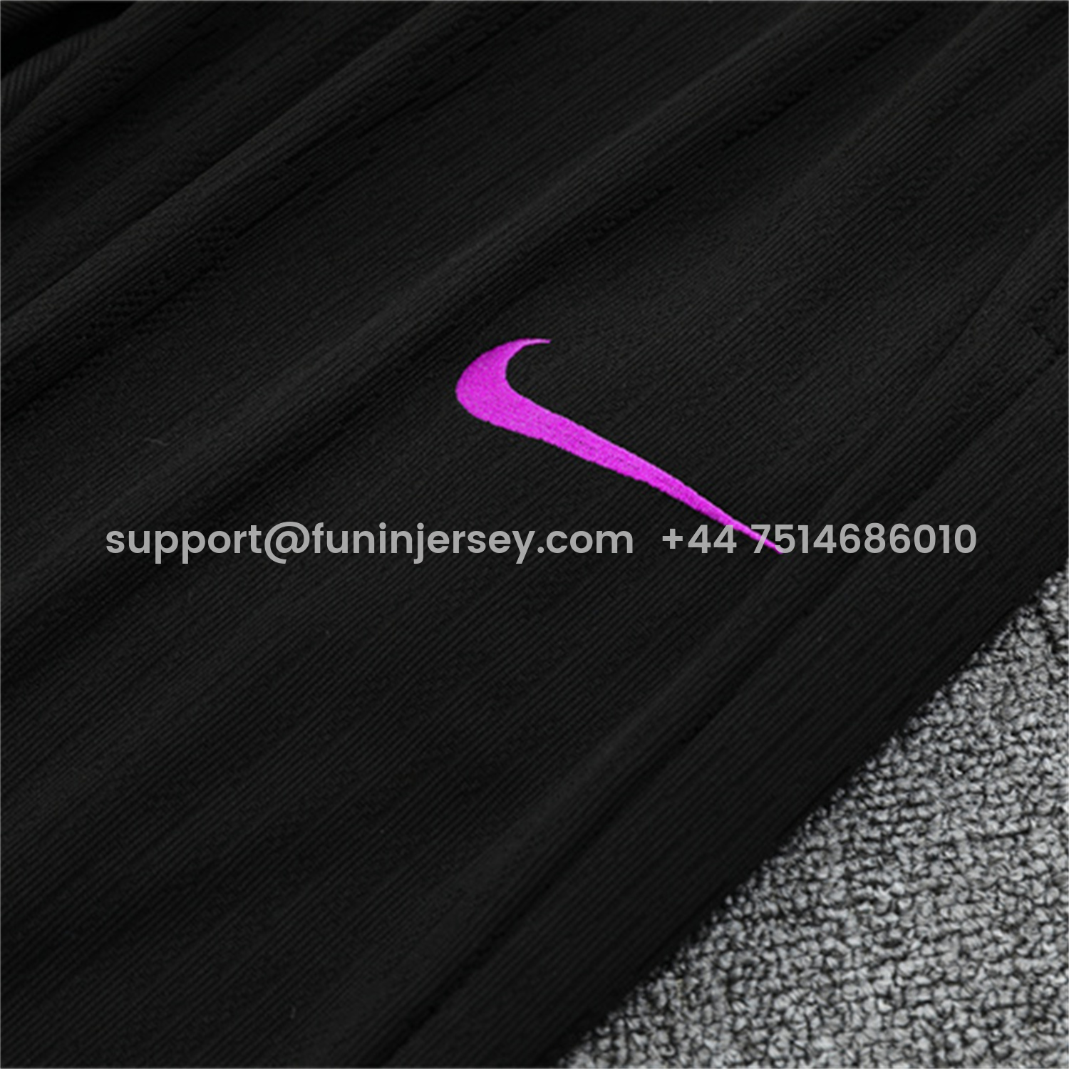 Funinjersey-England 25-26 Long Sleeve Training Set - Player Version - Purple Top and Black Pants