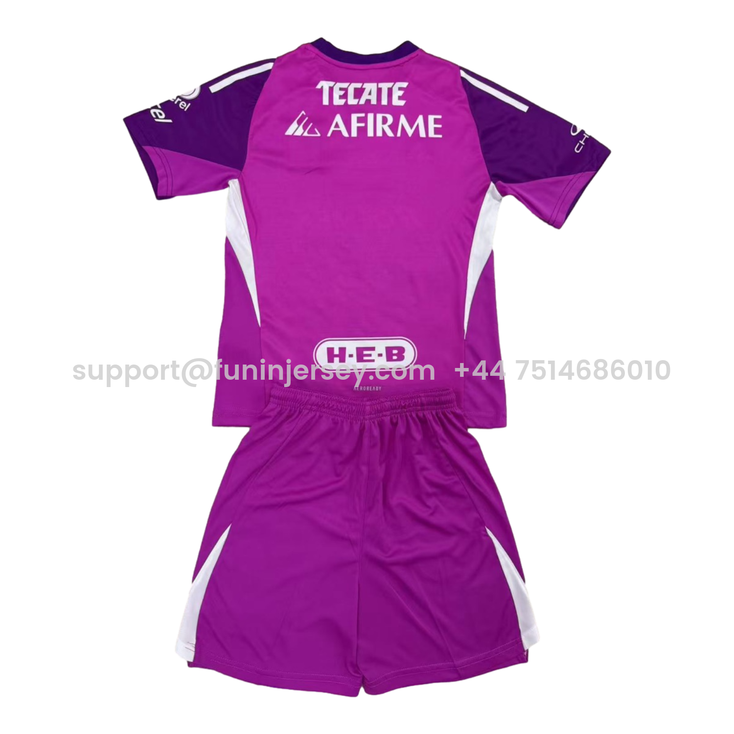 Funinjersey-Tigres UANL 25-26 Purple Goalkeeper Kids Kit