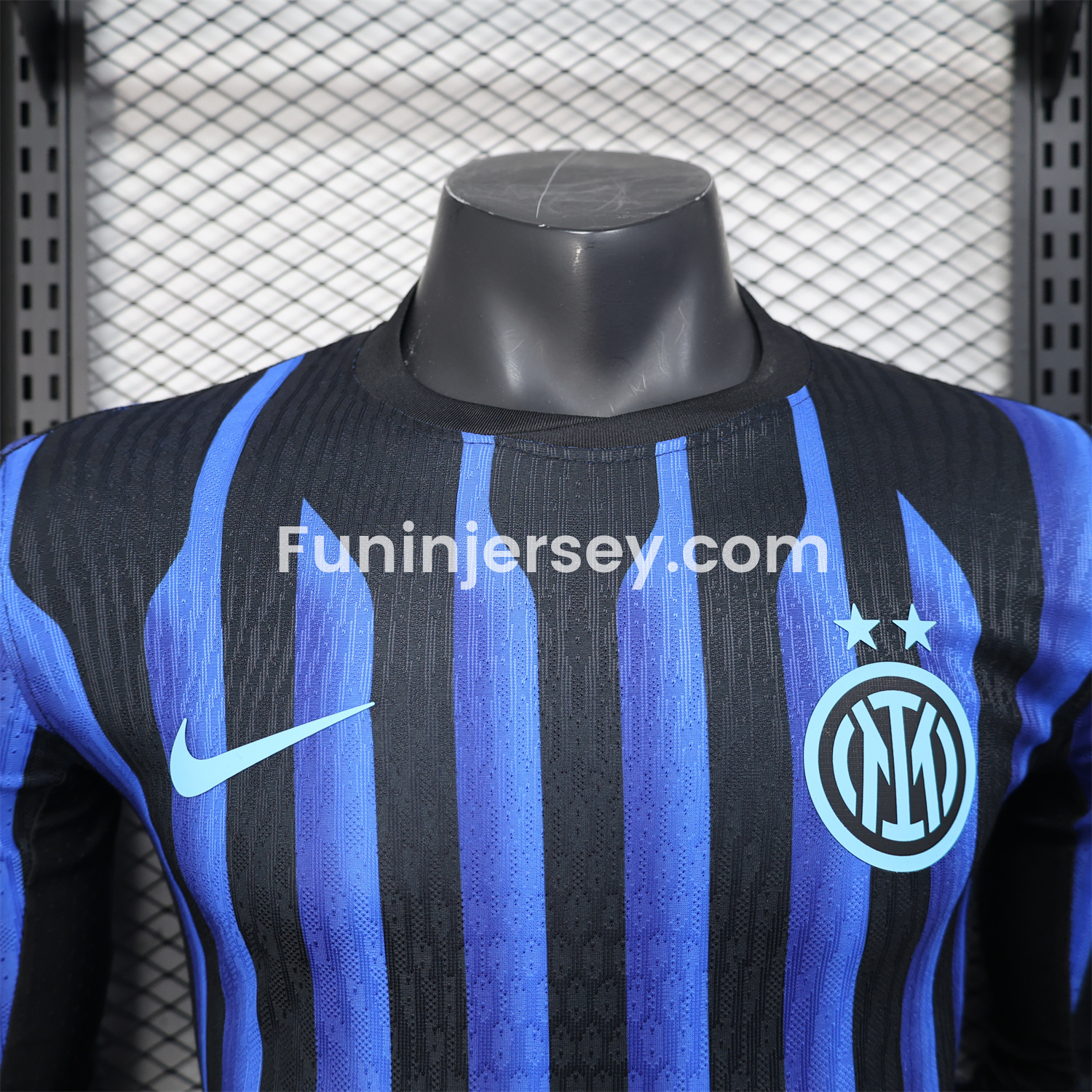 Funinjersey-Inter Milan 25-26 Home Long Sleeve Jersey - Player Version