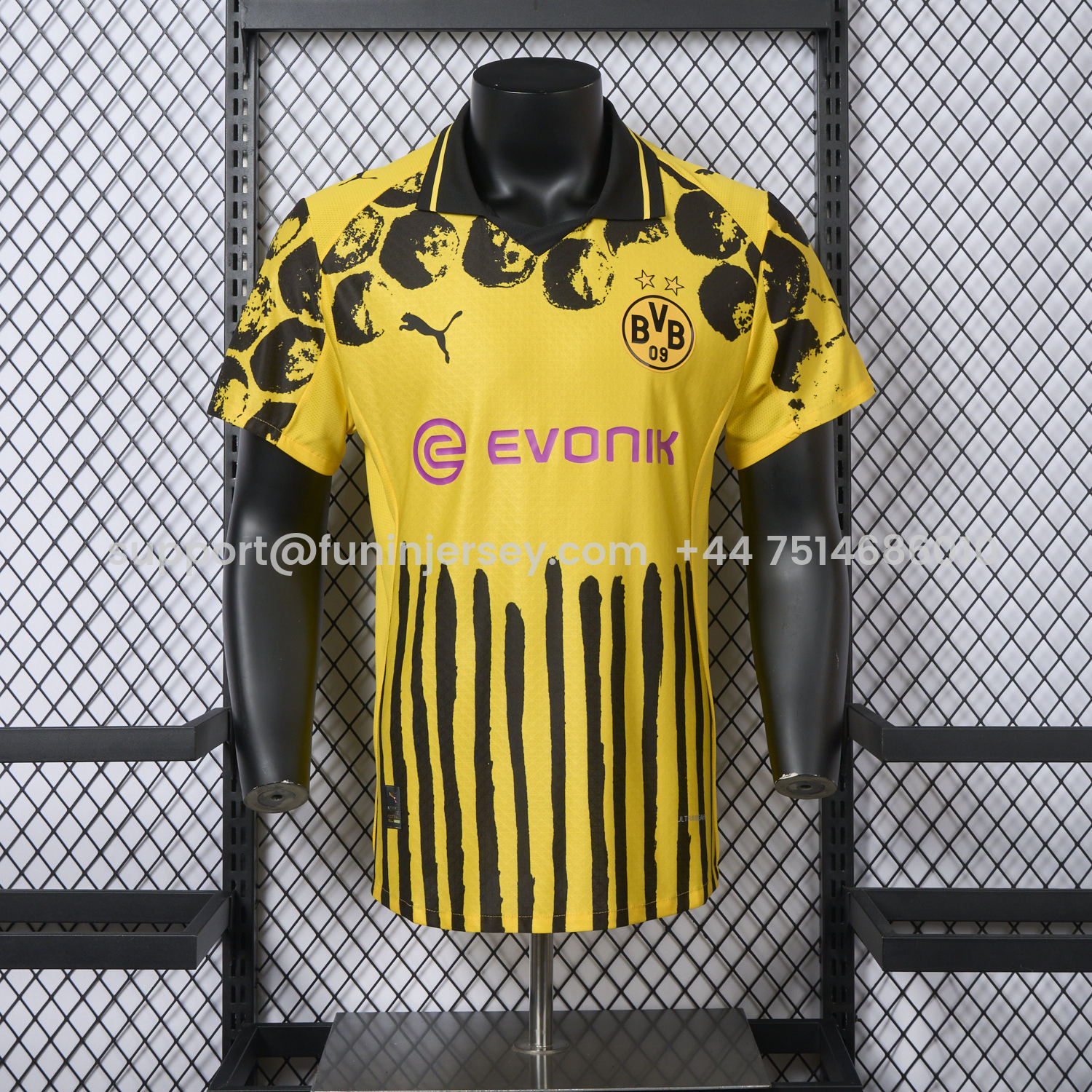 Funinjersey-Dortmund 2025 Club World Cup Home Jersey With Chest Sponsor - Player Version