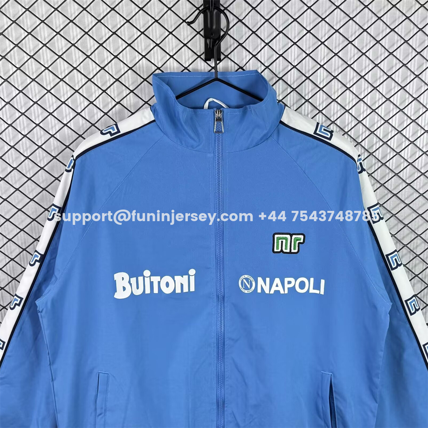 Funinjersey-Retro Napoli 1987-88 Blue Windbreaker