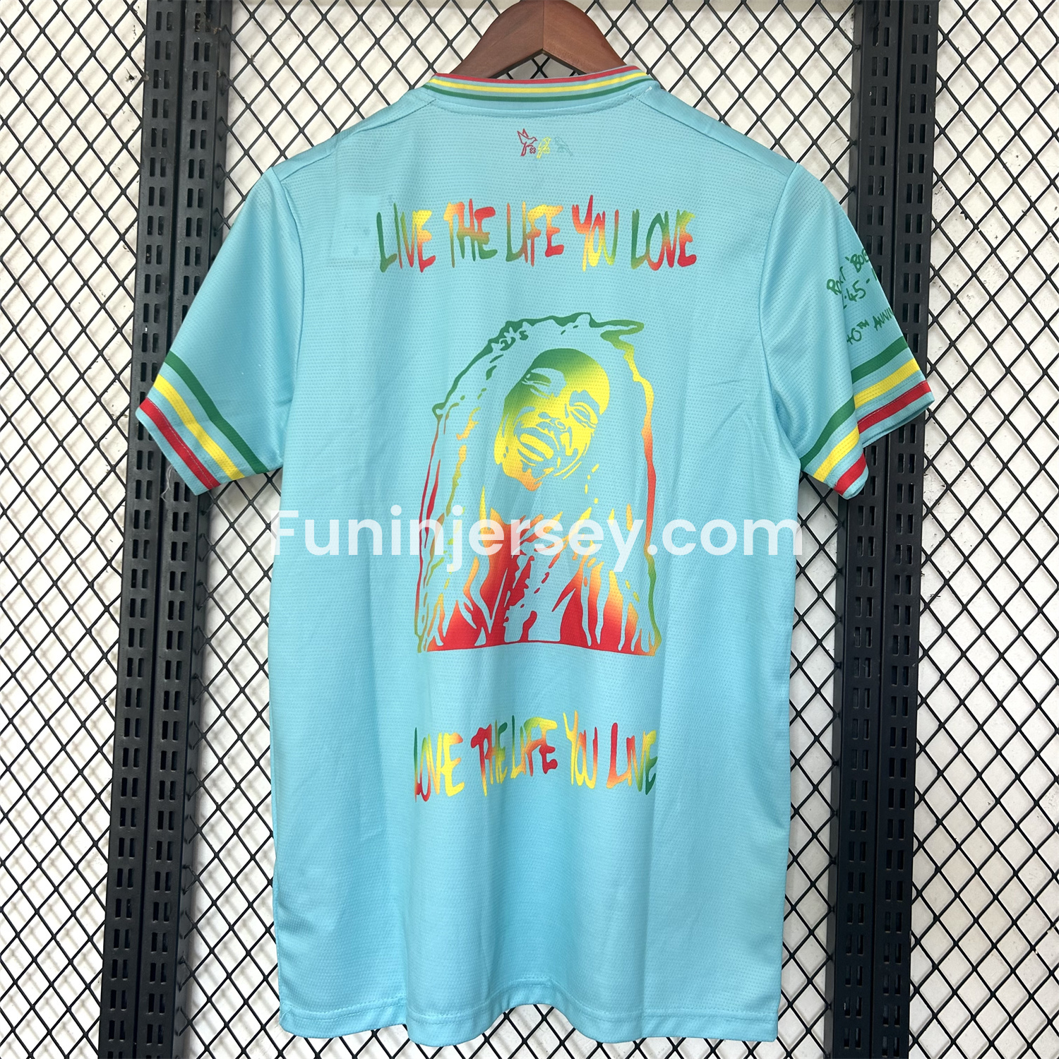 Funinjersey-Ajax x B-O-B Marly 25-26 Light Blue Special Edition Jersey - Fans Version