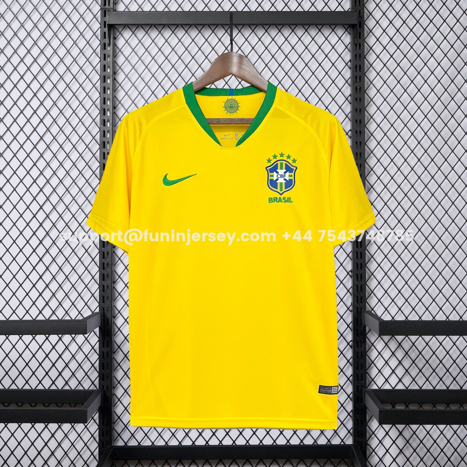 Funinjersey-Retro Brazil 2018 Home Jersey
