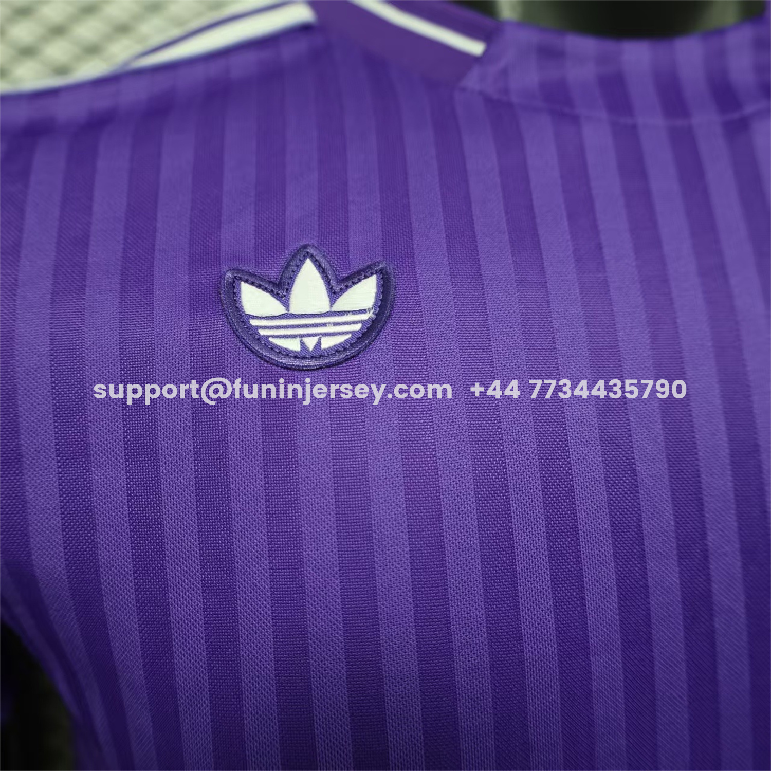 Funinjersey-Real Madrid 25-26 Icon Range Trefoil Purple Travel Jersey - Player Version