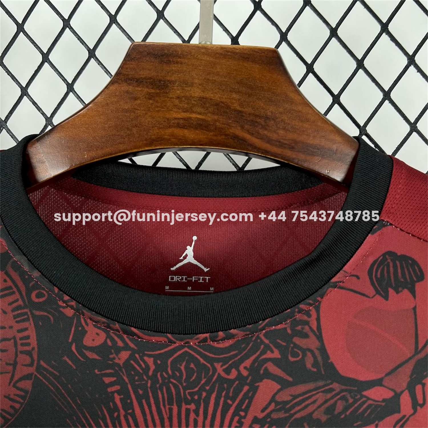 Funinjersey-Brazil 25-26 Jordan Black Jesus Statue Red Special Jersey - Fans Version