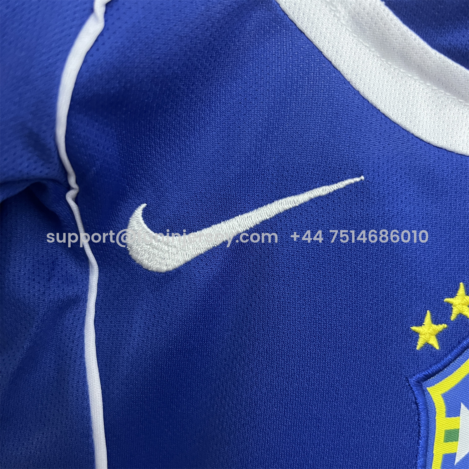 Funinjersey-Retro Brazil 2004 Away Kids Kit
