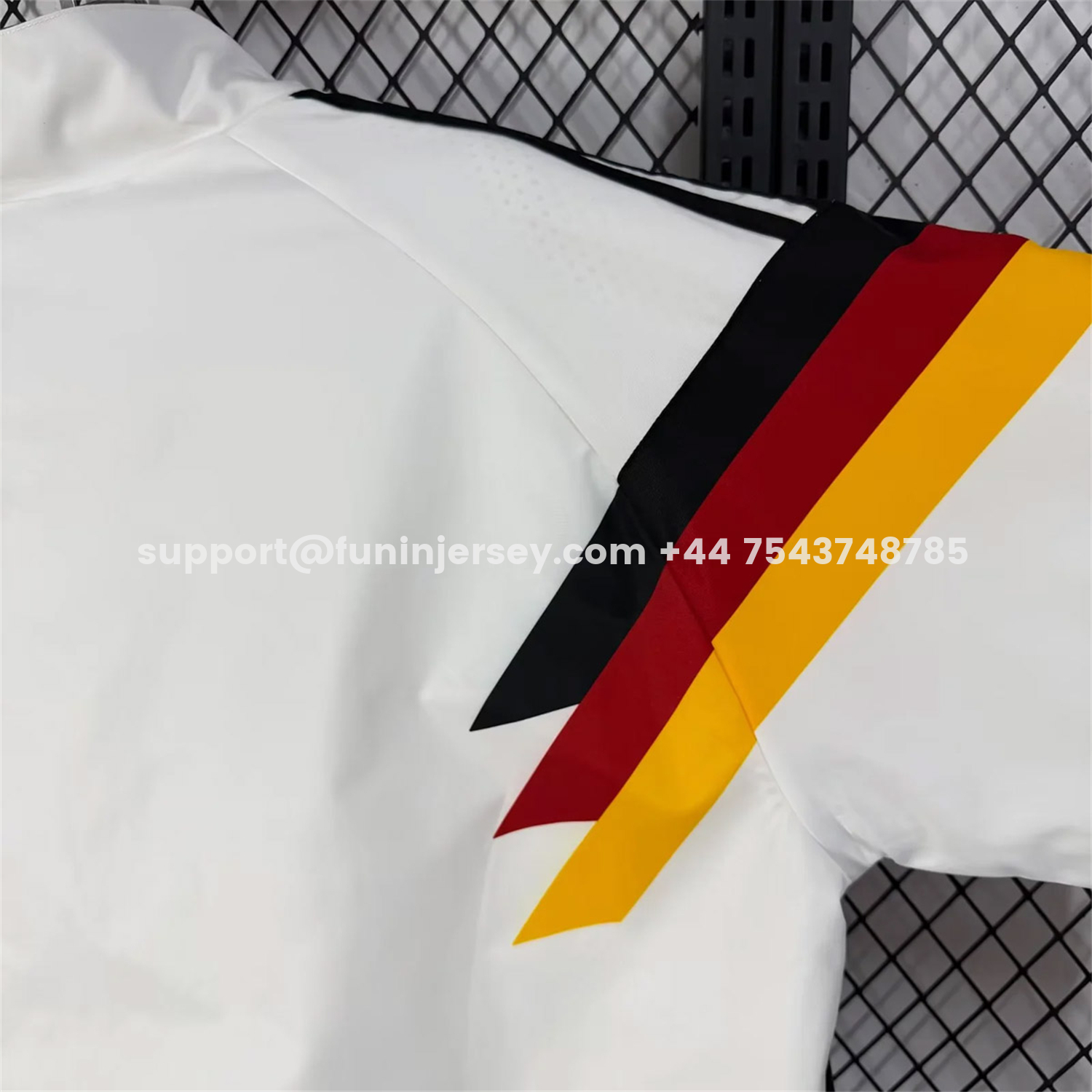 Funinjersey-Germany 2026 Windbreaker Jacket - White With Classic Stripes