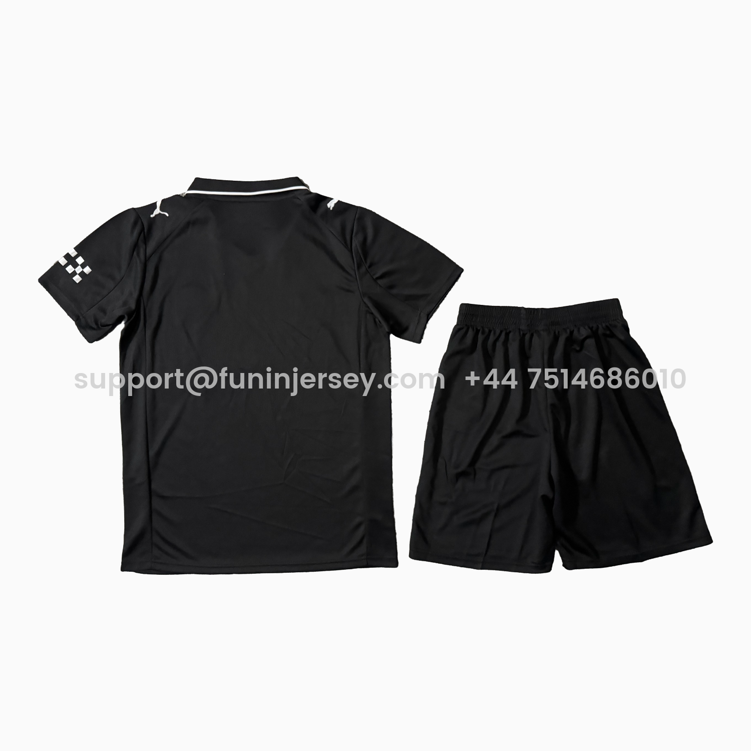 Funinjersey-Manchester City 25-26 Away Black Men's Adult Jersey Set - Fans Version