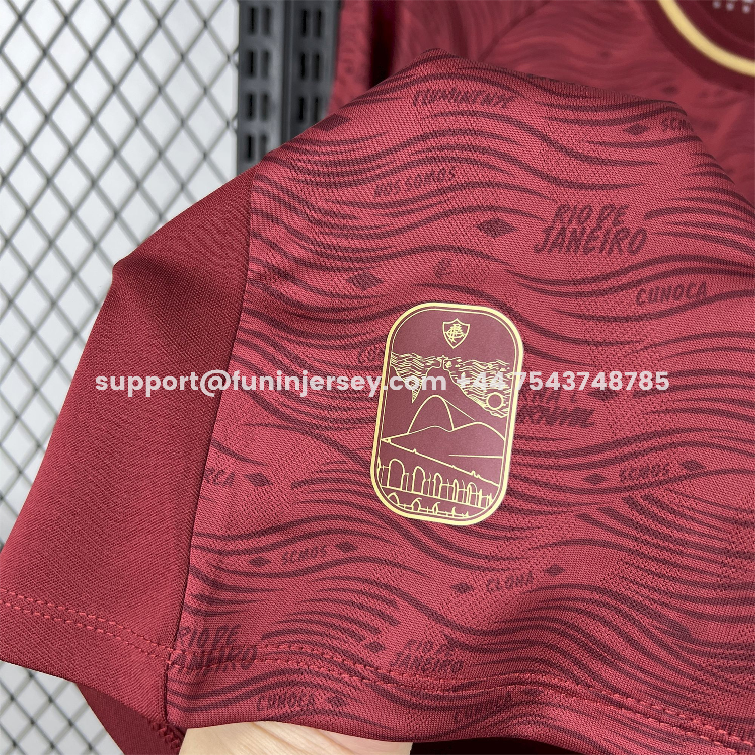 Funinjersey-Fluminense 25-26 Third Red Jersey - Fans Version