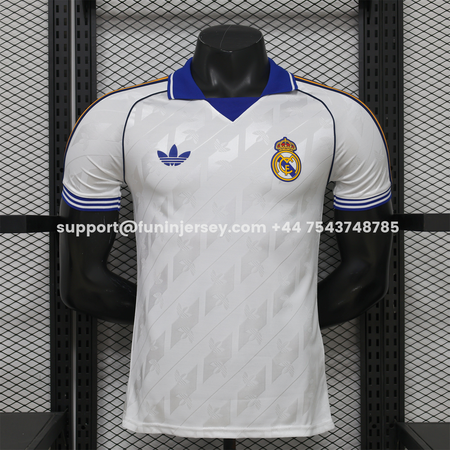 Funinjersey-Real Madrid 25-26 Retro Style White Special Jersey - Player Version