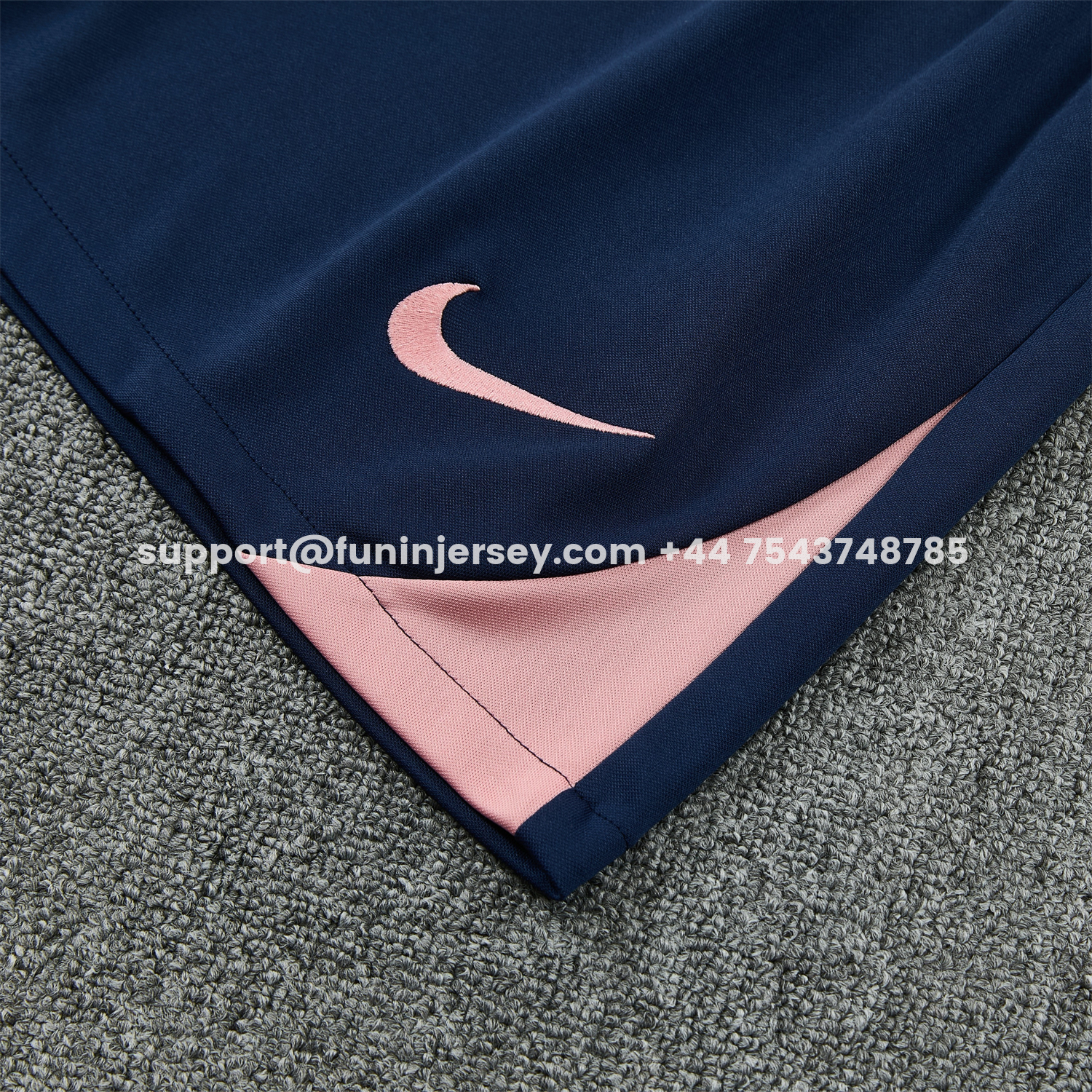 Funinjersey-Barcelona 25-26 Vest Training Set - Colors Top & Dark Blue With Pink Accents Pants