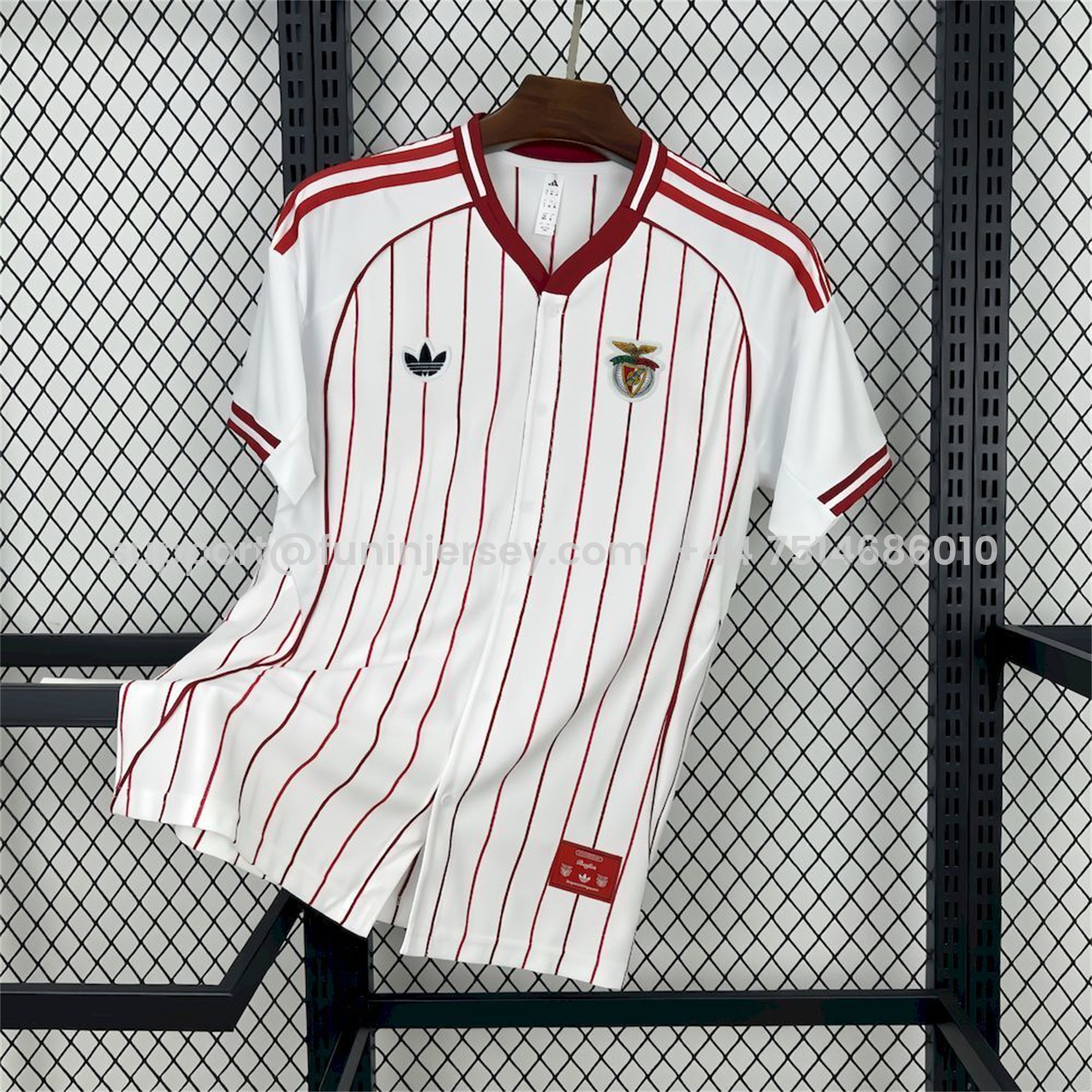 Funinjersey-Benfica 25-26 White Baseball Jersey
