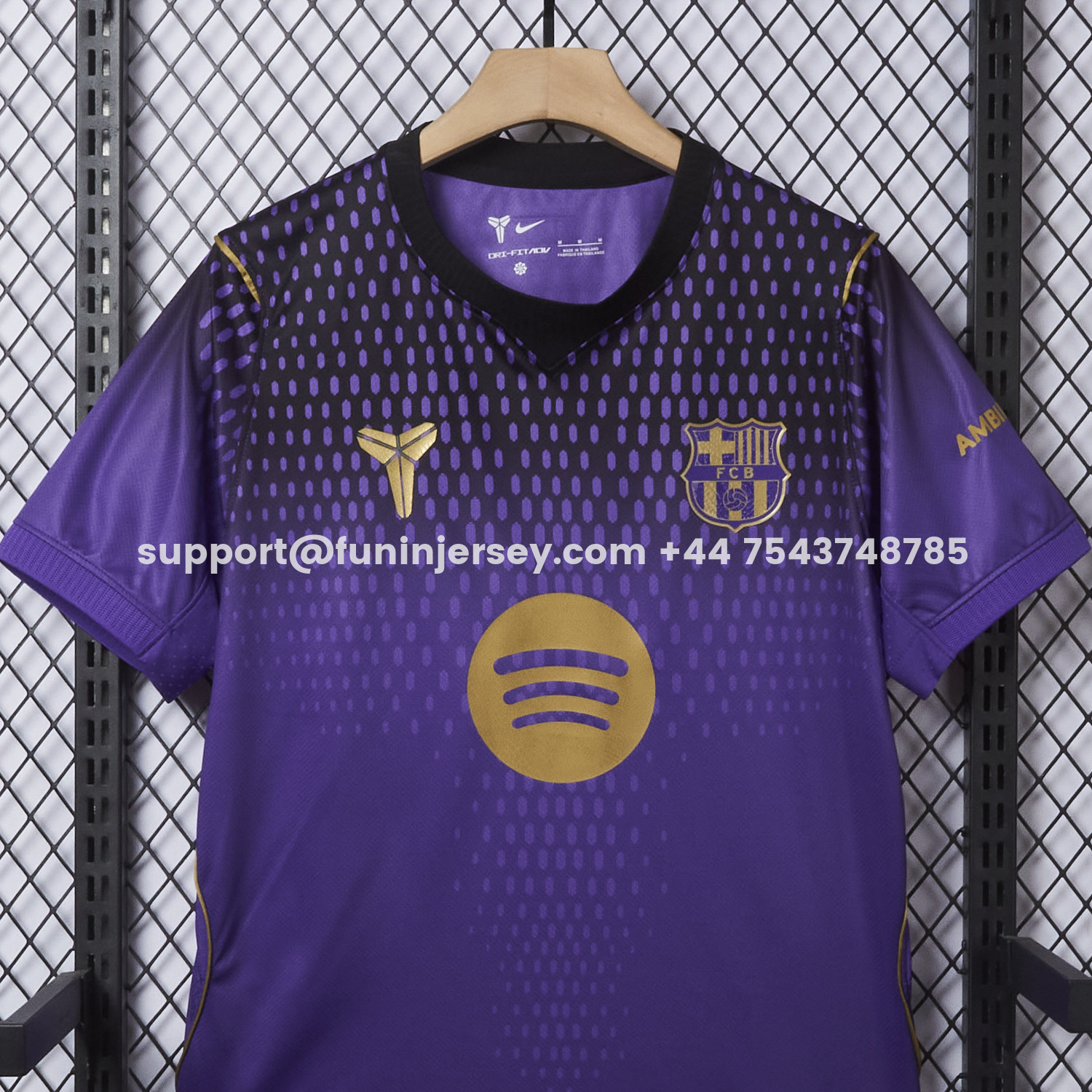 Funinjersey-Barcelona 26-27 Away Purple-Black Gradient Jersey - Fans Version