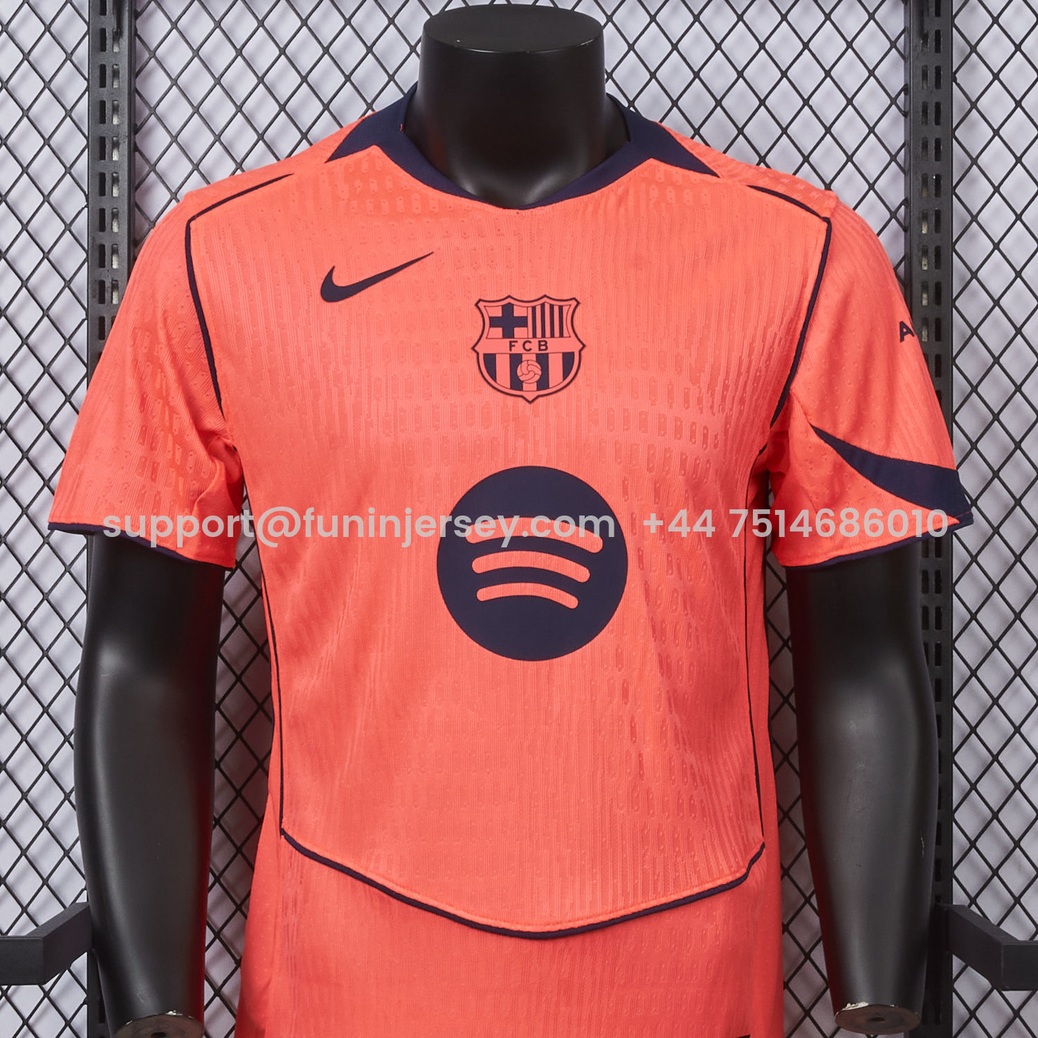 Funinjersey-Barcelona 25-26 Third Orange Jersey - Player Version