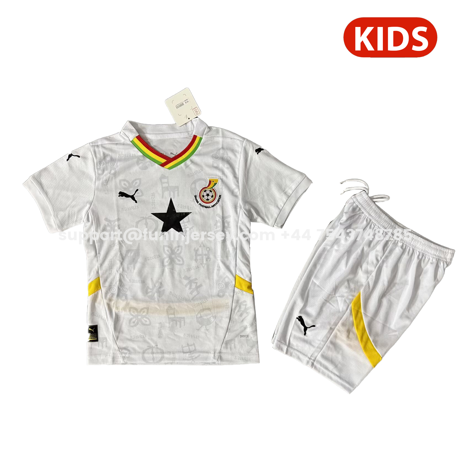 Funinjersey-Ghana 2026 Home Kids Kit