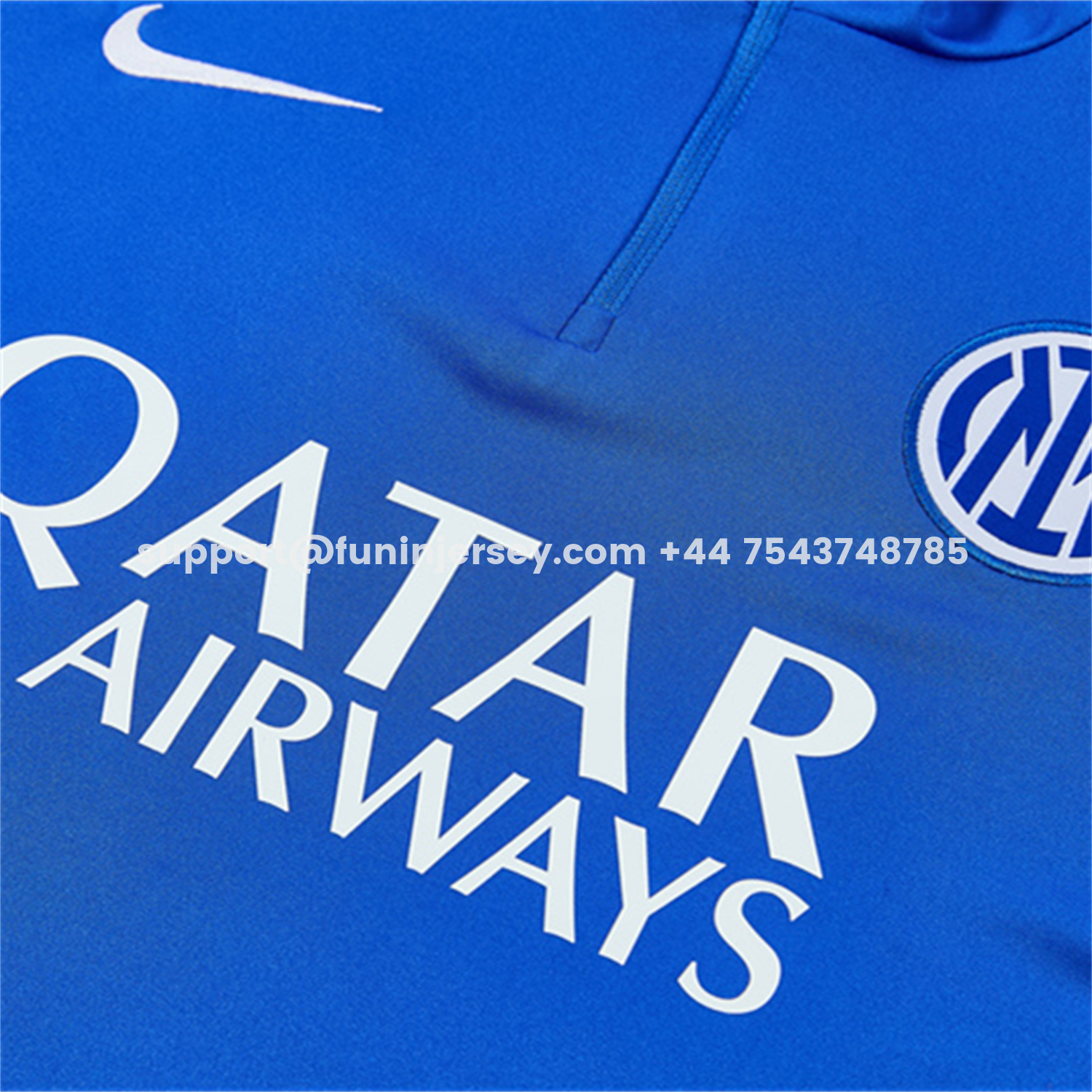 Funinjersey-Inter Milan 26-27 Kids Long Sleeve Training Set - Blue Top & Royal Blue Pants