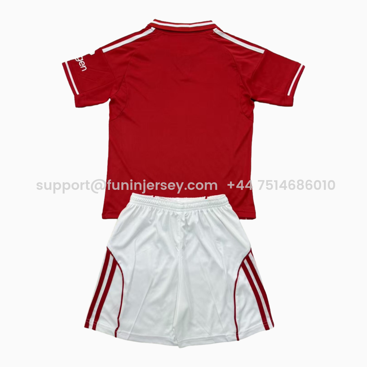 Funinjersey-Nottingham Forest 25-26 Home Men's Adult Jersey Set - Fans Version