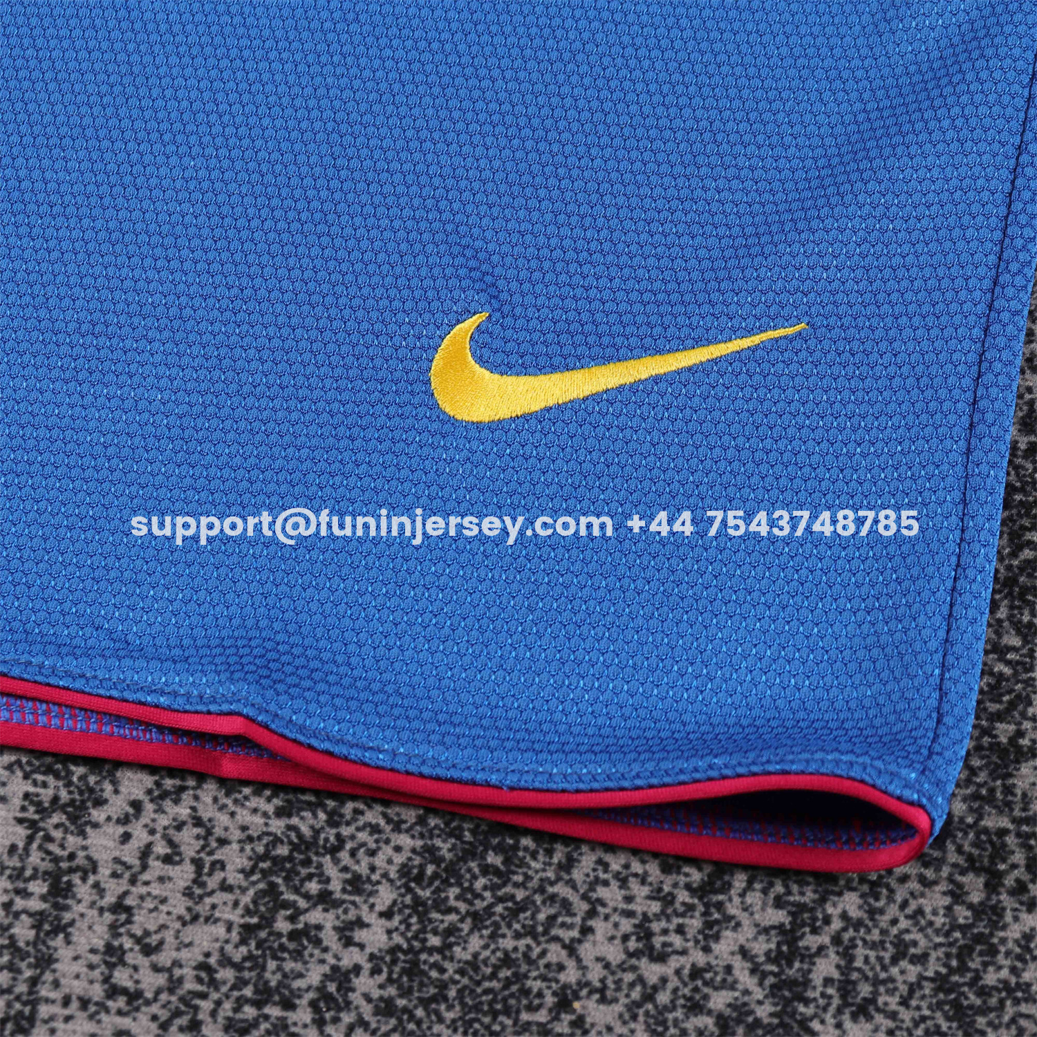 Funinjersey-Retro Barcelona 2007-08 Home Kids Kit