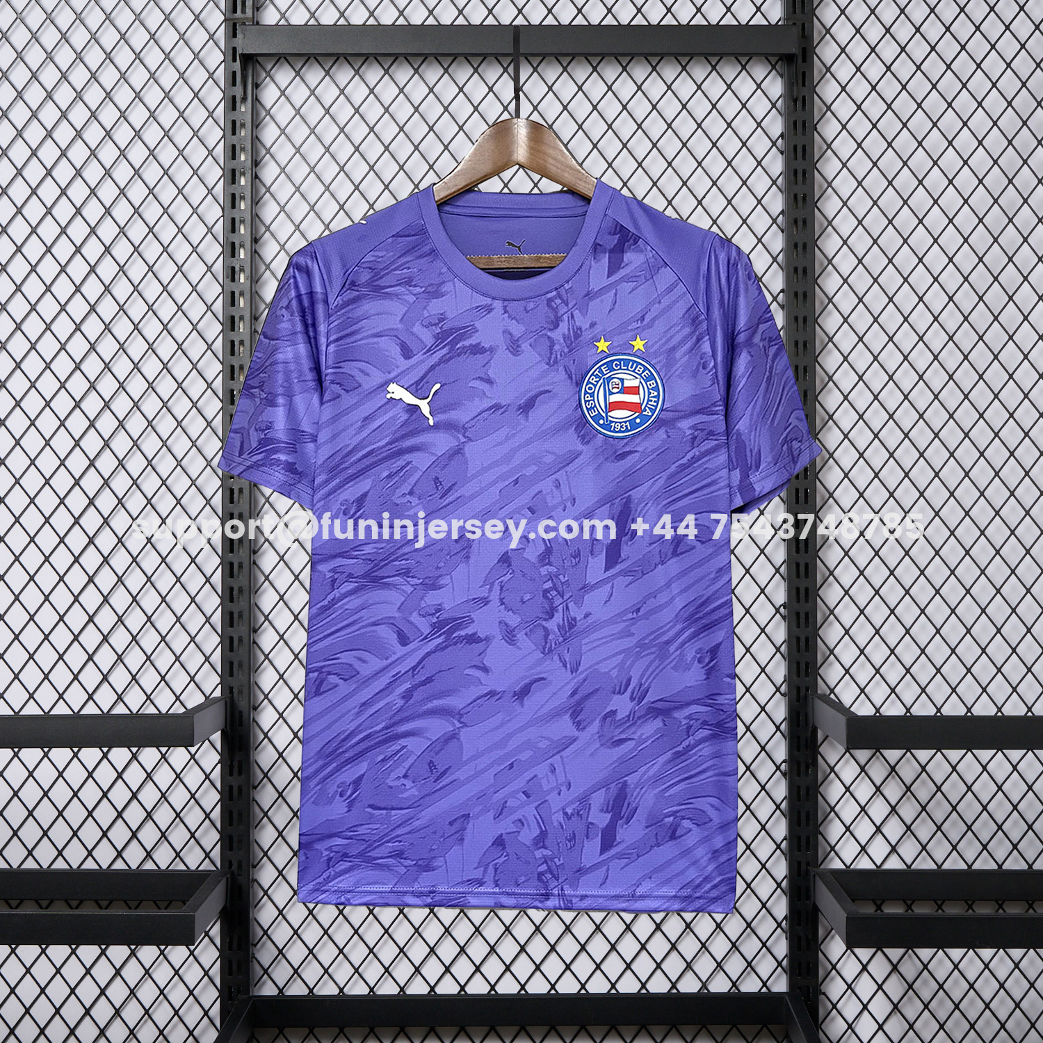 Funinjersey-Bahia 26-27 Purple Goalkeeper Jersey - Fans Version