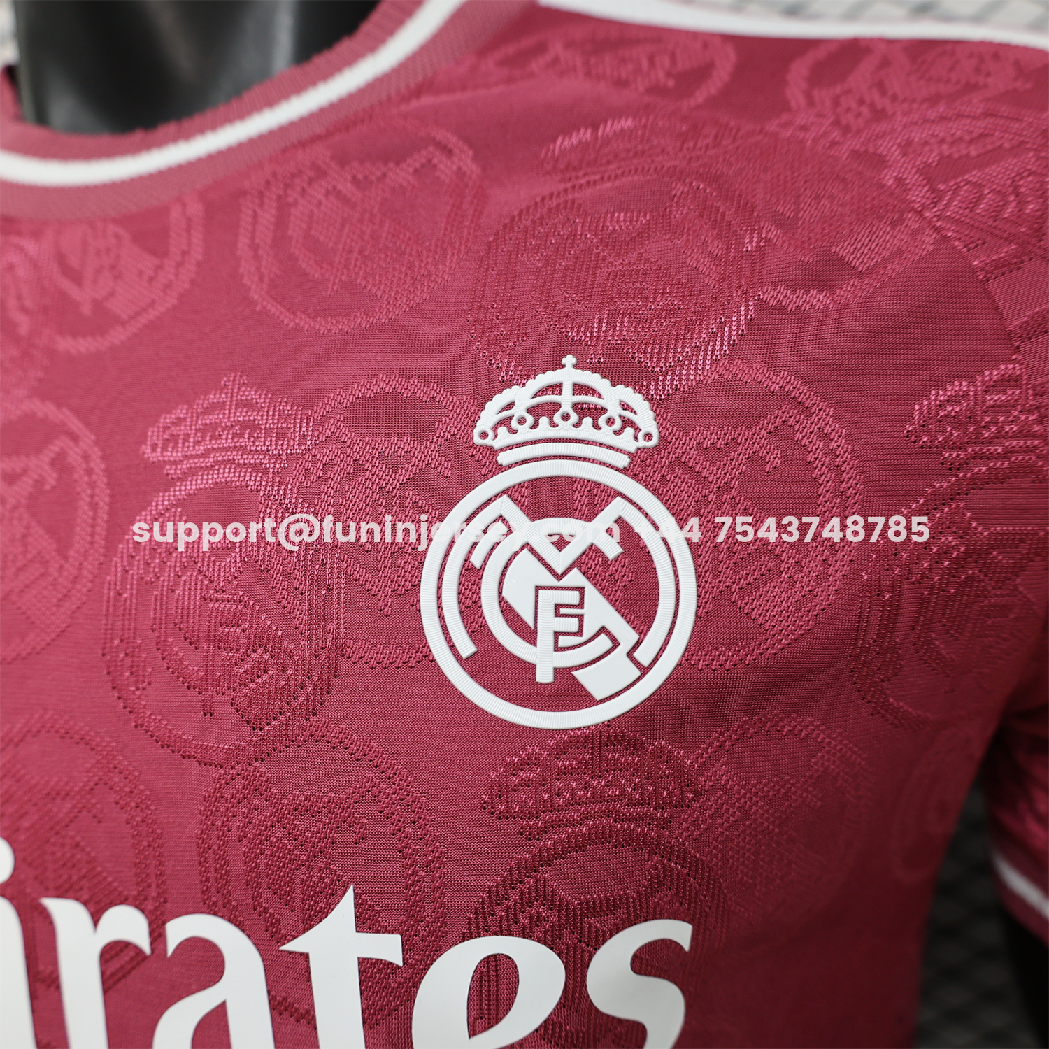 Funinjersey-Real Madrid 25-26 Wine Red Special Jersey - Player Version