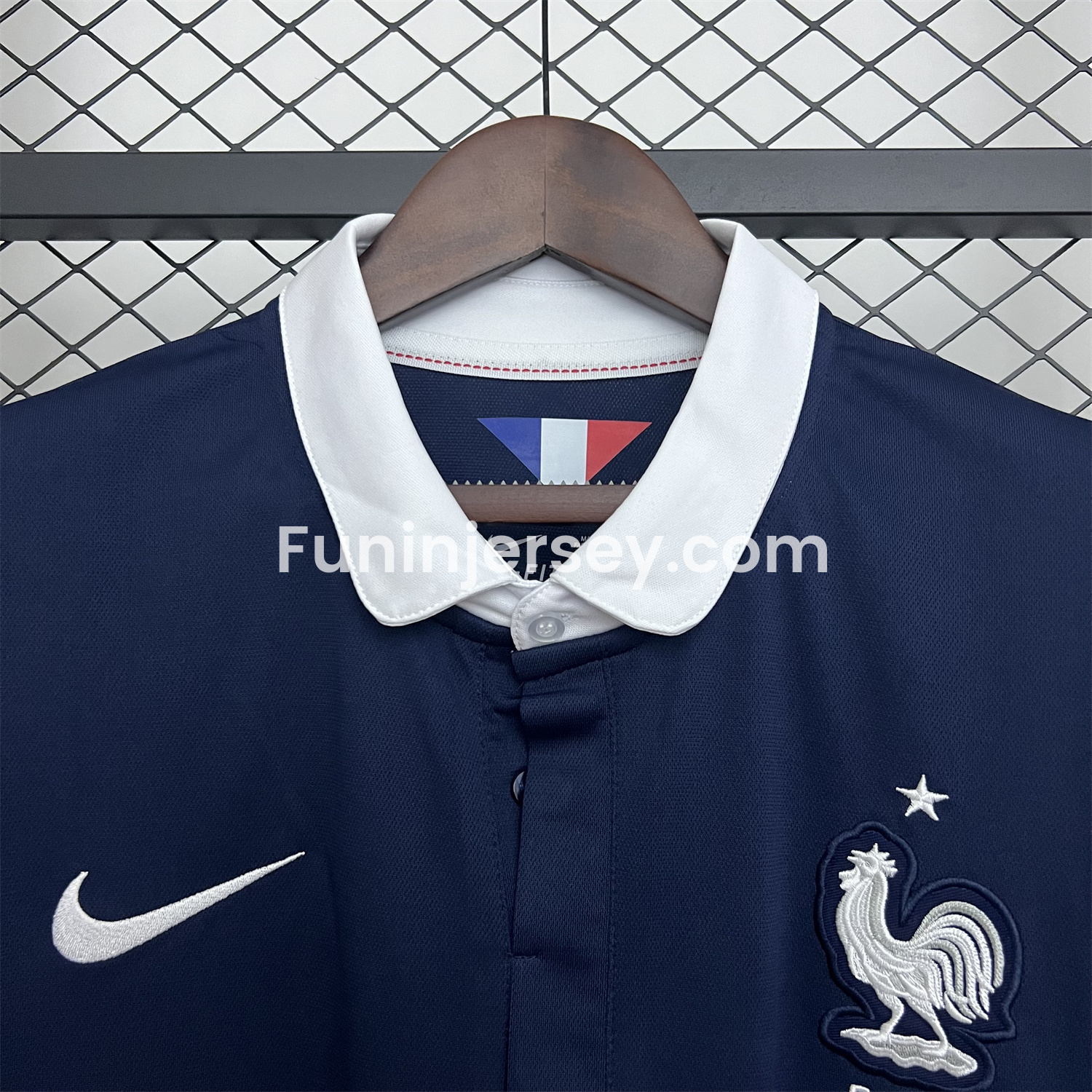 Funinjersey-Retro France 2014 Home Long Sleeves Jersey