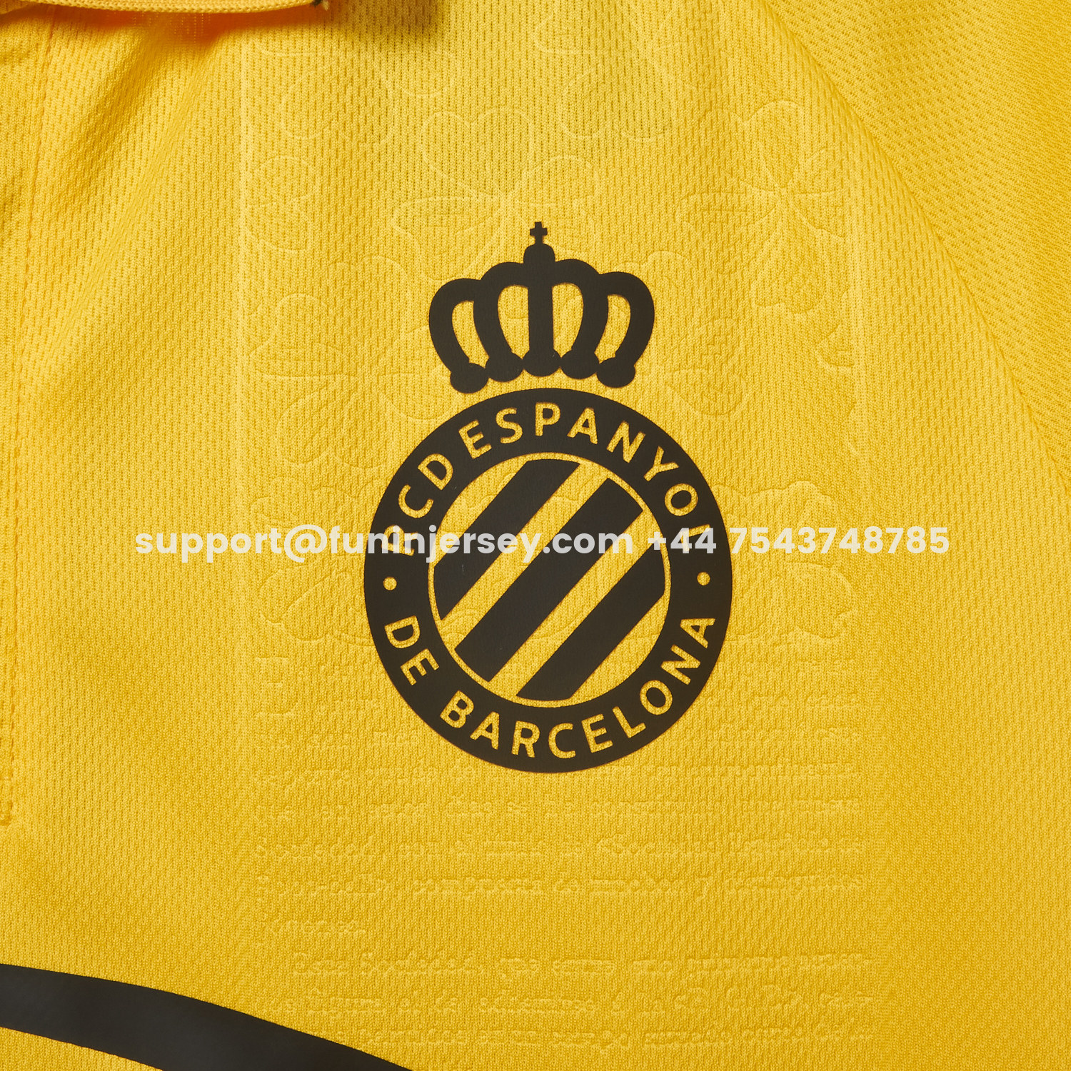 Funinjersey-RCD Espanyol 25-26 125th Anniversary Yellow Jersey - Fans Version
