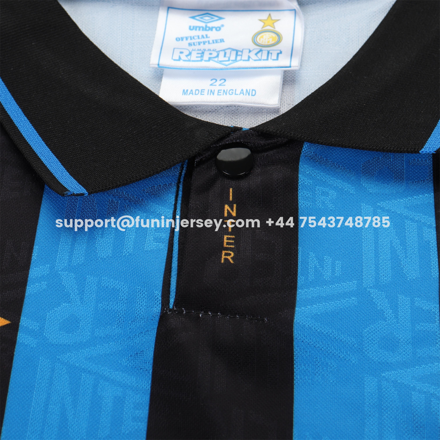 Funinjersey-Retro Inter Milan 1992-94 Home Kids Kit