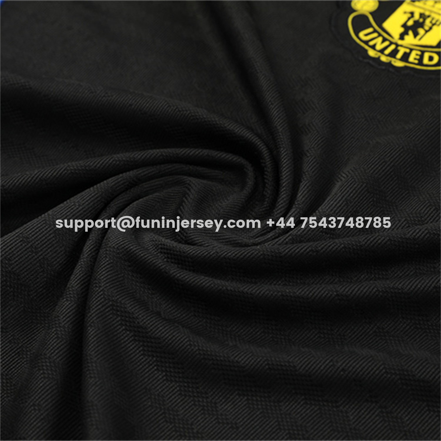 Funinjersey-Manchester United 25-26 Kids Long Sleeve Training Set - Black Top & Black Pants